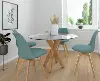 Jumi Round Glass Dining Table