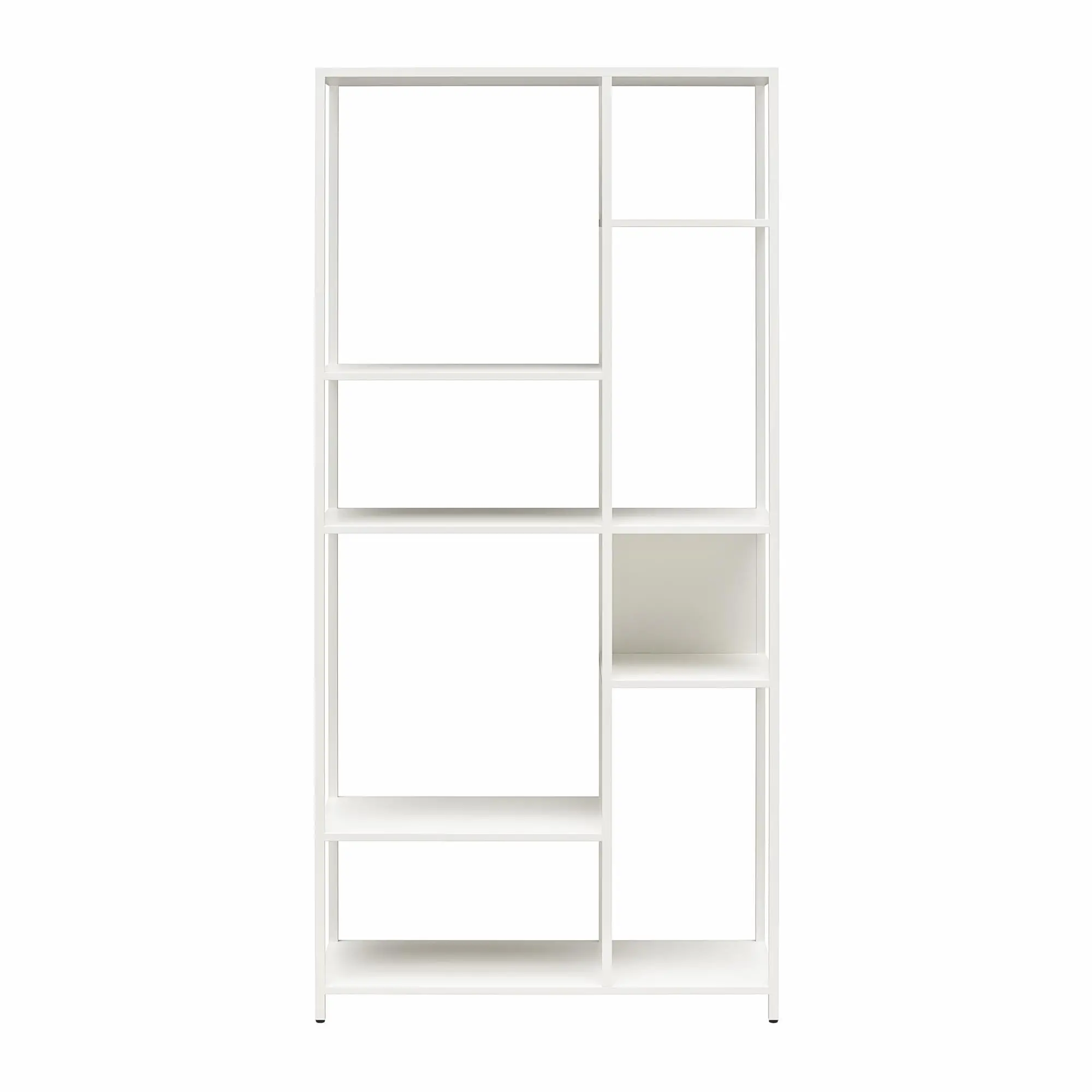 Mission District White Bookcase-1