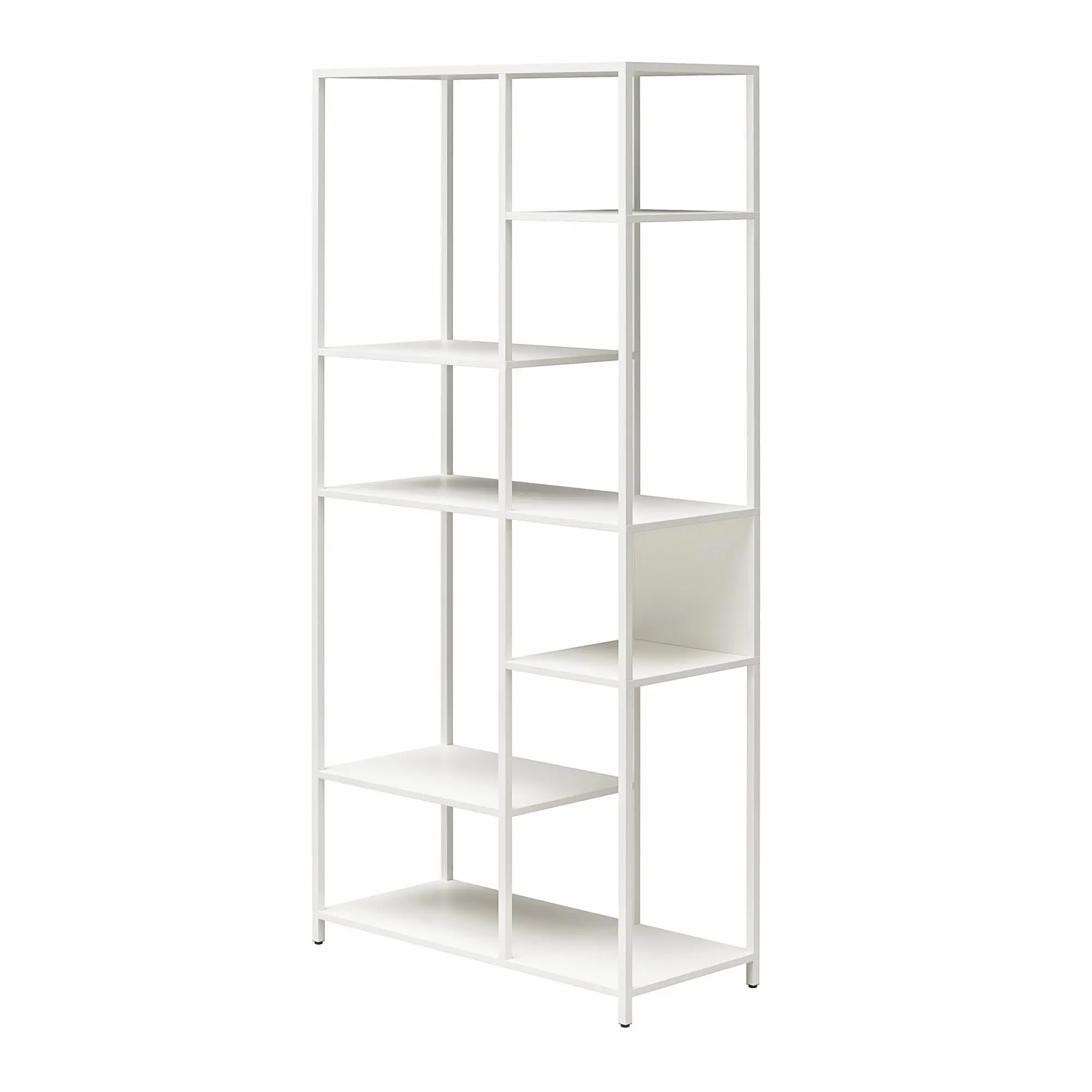 Mission District White Bookcase-4