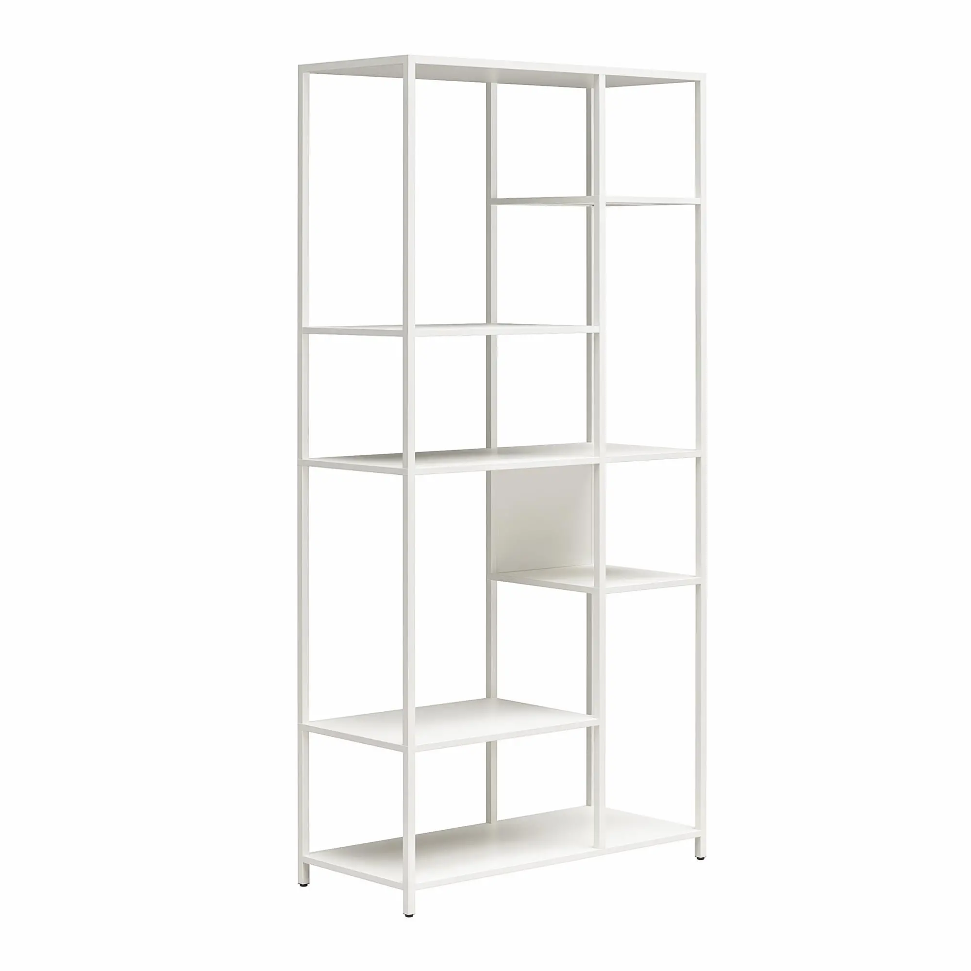 Mission District White Bookcase-5