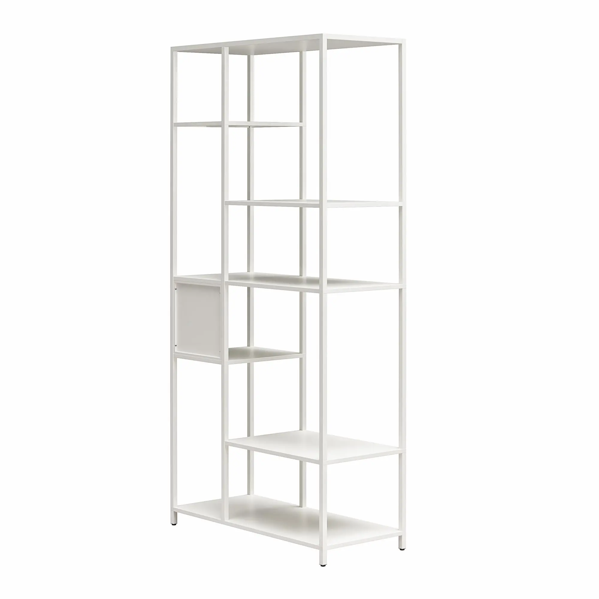 Mission District White Bookcase-6