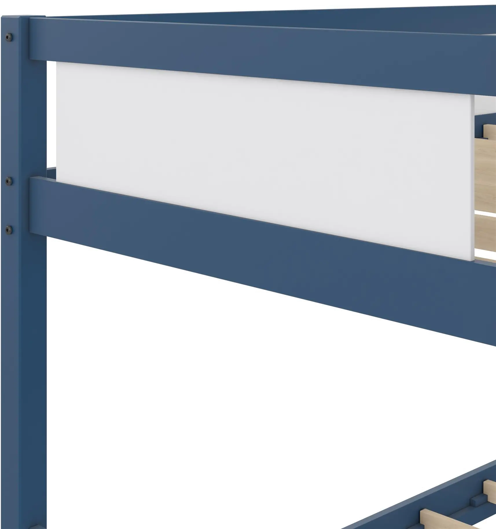 Adrian Navy Blue Wood Twin over Twin Bunk Bed-8