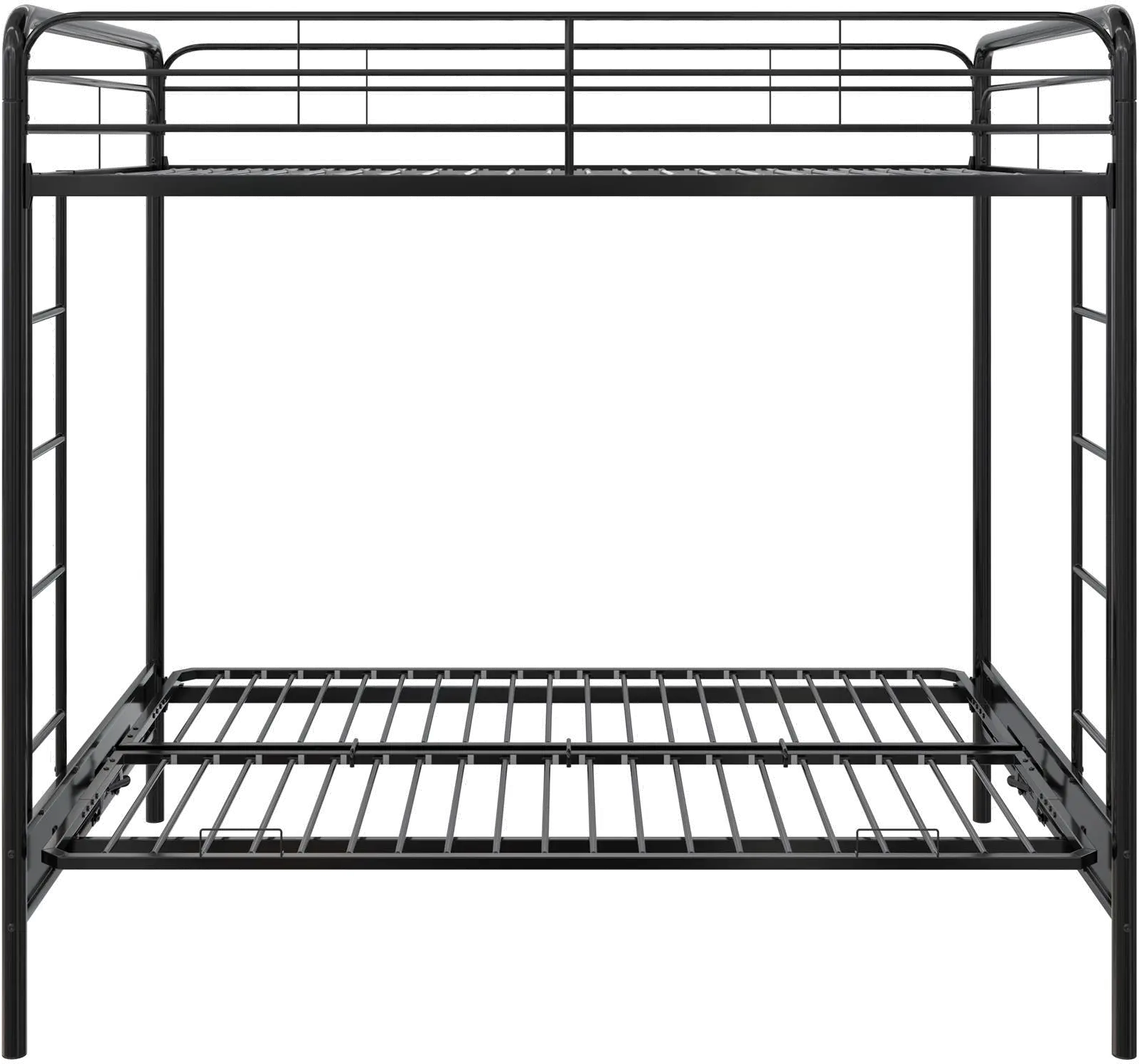 Sammie Black Full over Futon Metal Bunk Bed-2