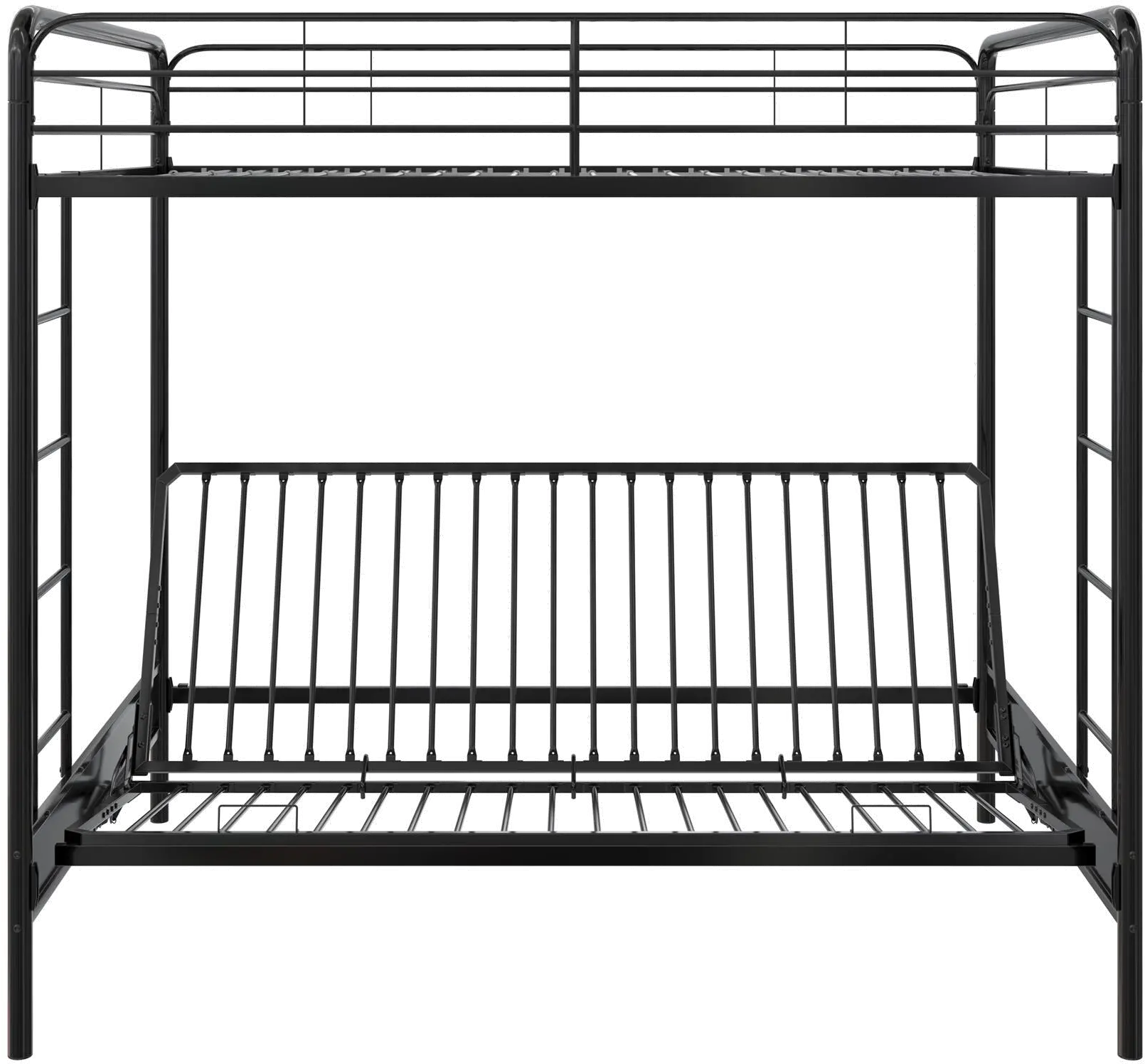 Sammie Black Full over Futon Metal Bunk Bed-3