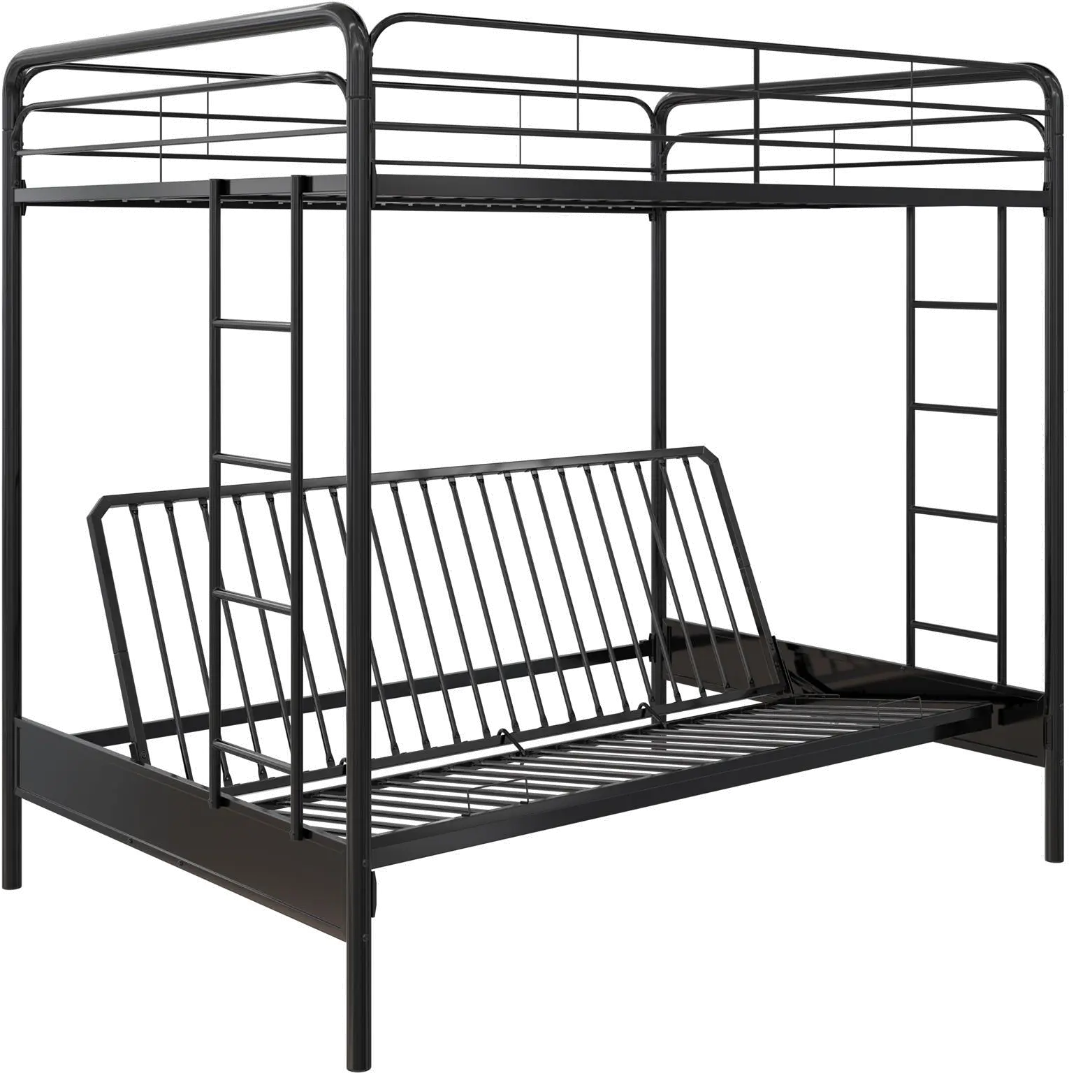 Sammie Black Full over Futon Metal Bunk Bed-4