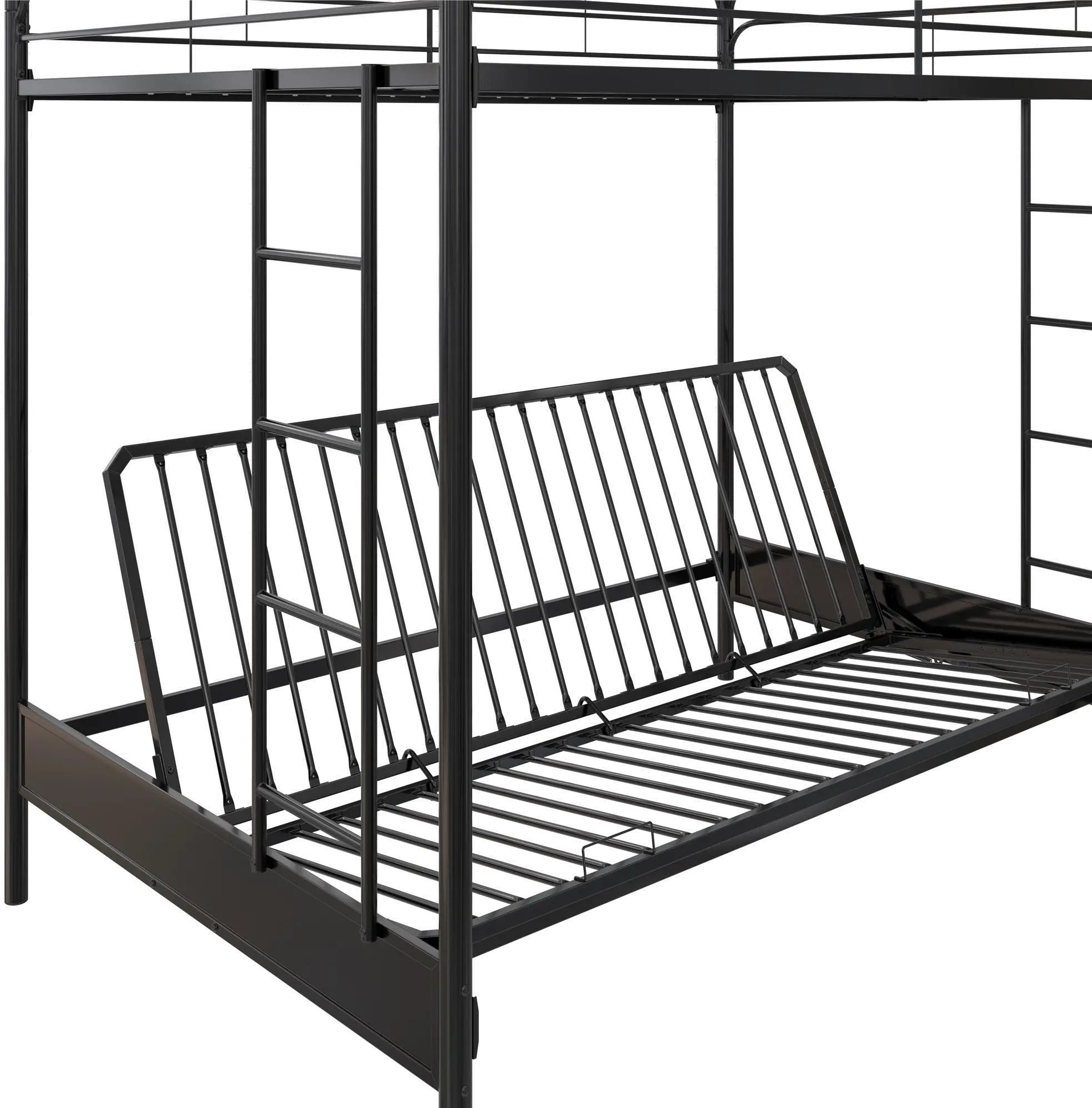 Sammie Black Full over Futon Metal Bunk Bed-7