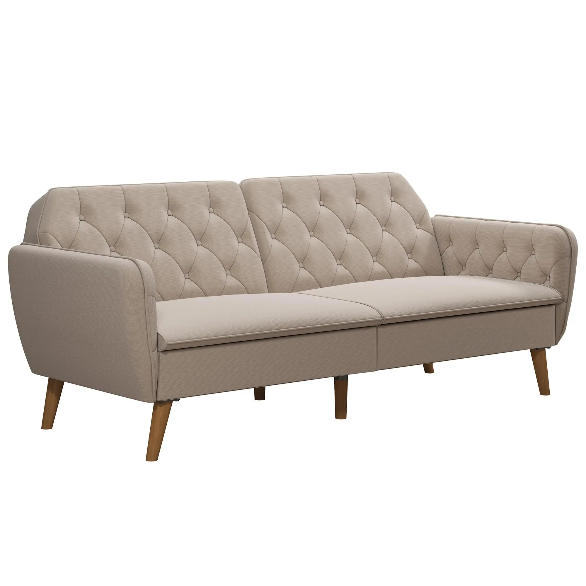Tallulah Tan Memory Foam Futon-3