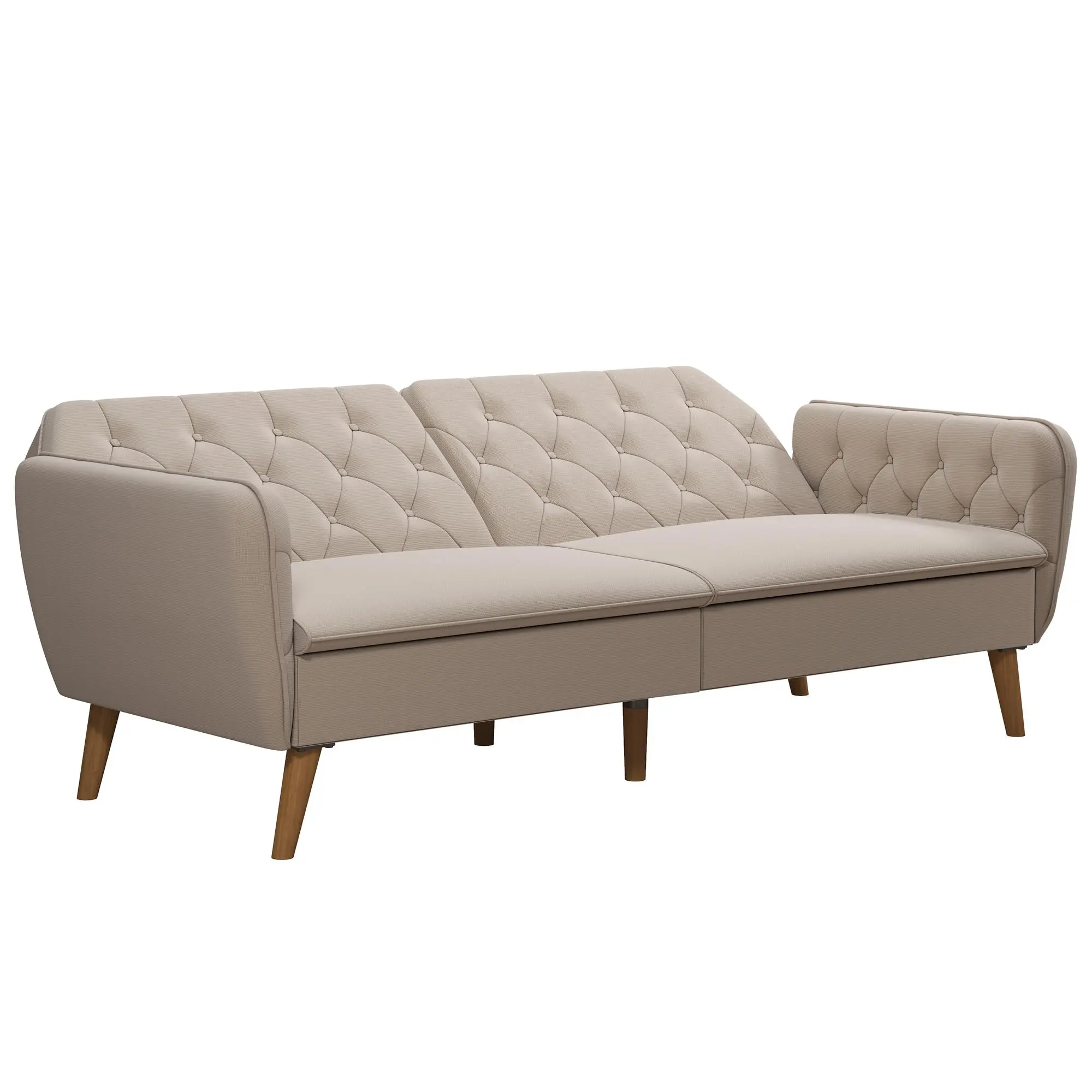 Tallulah Tan Memory Foam Futon-4