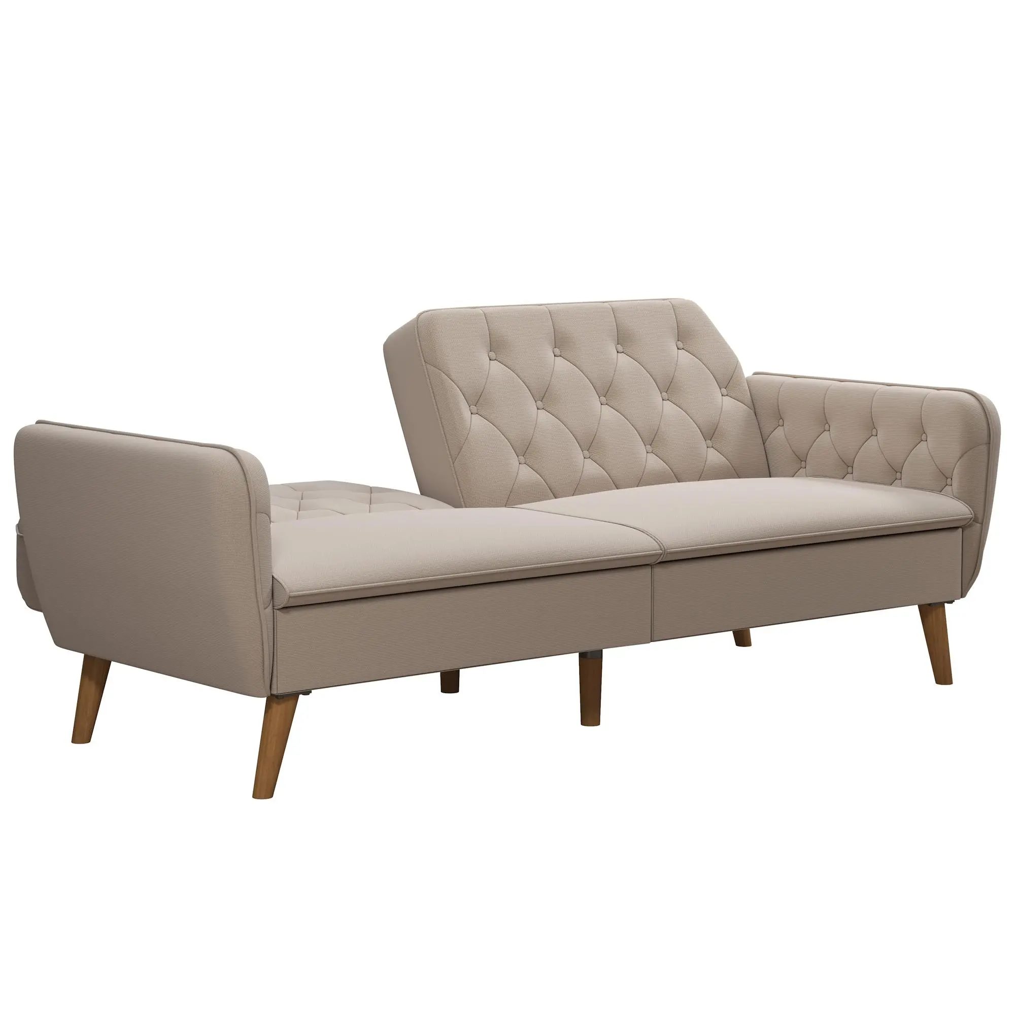 Tallulah Tan Memory Foam Futon-5