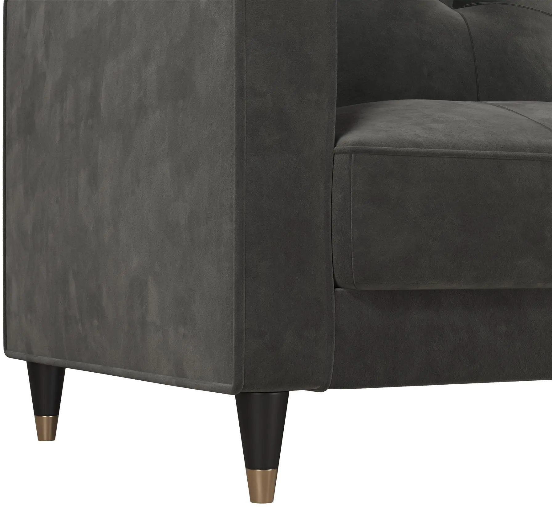 Penelope Dark Gray Velvet Sofa Bed-10