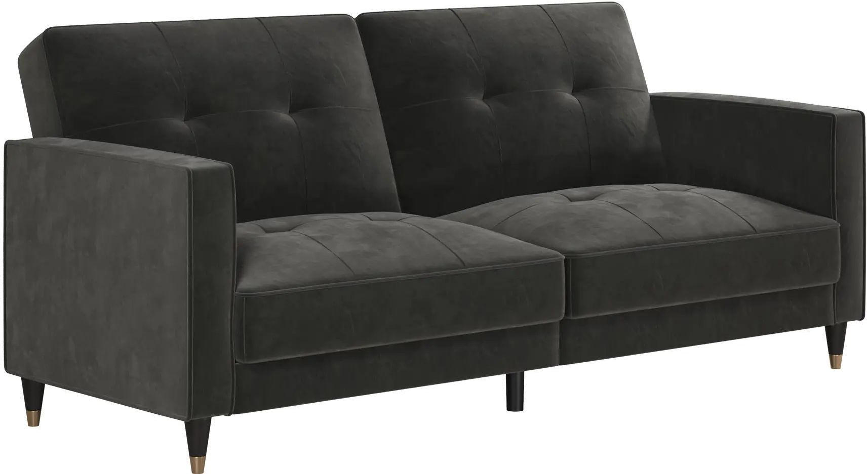 Penelope Dark Gray Velvet Sofa Bed-3