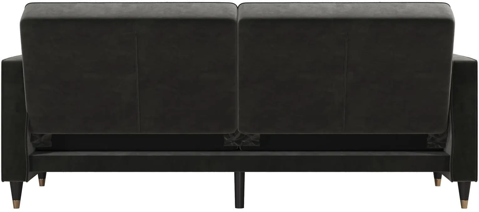 Penelope Dark Gray Velvet Sofa Bed-8