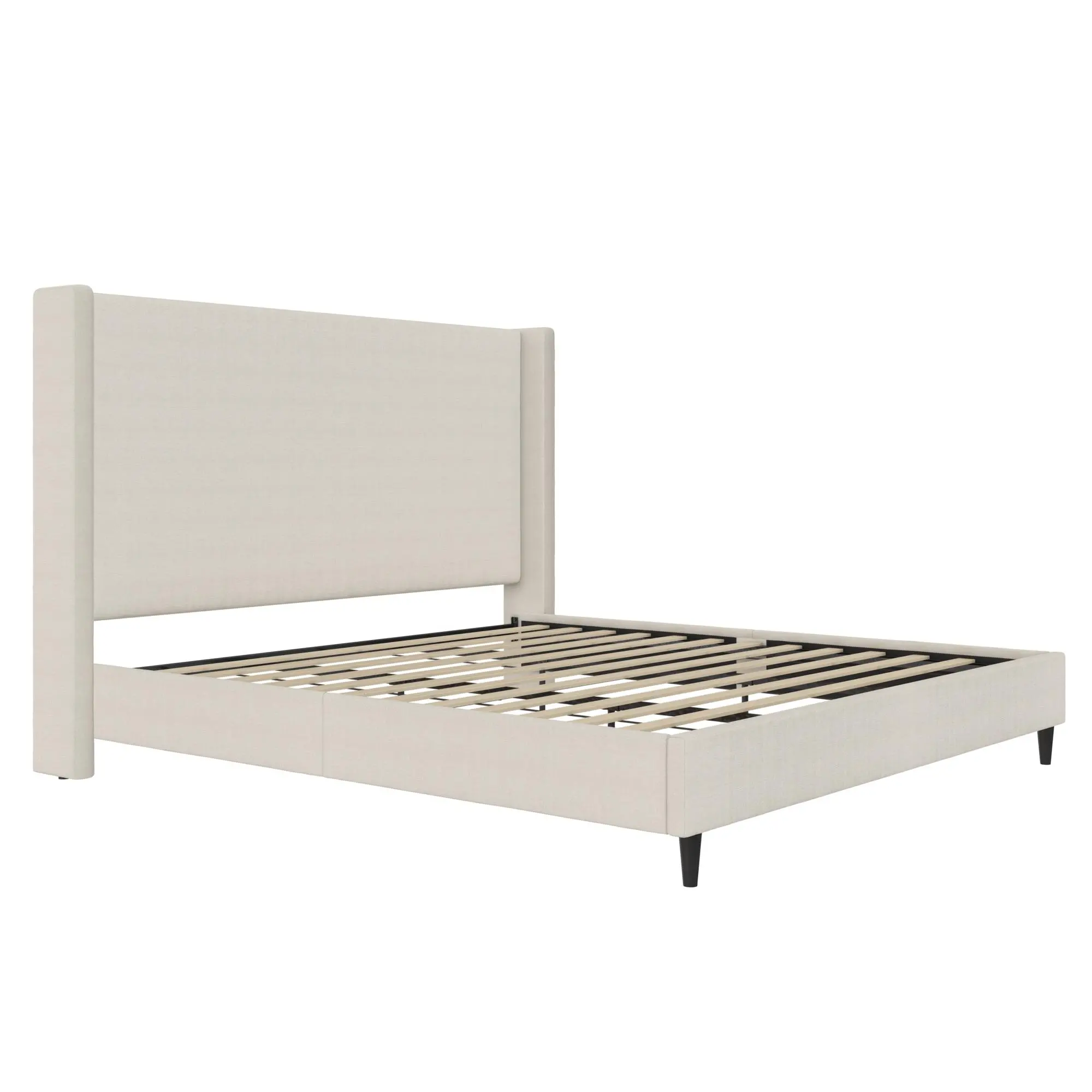 Eveline Ivory Upholstered King Bed-2