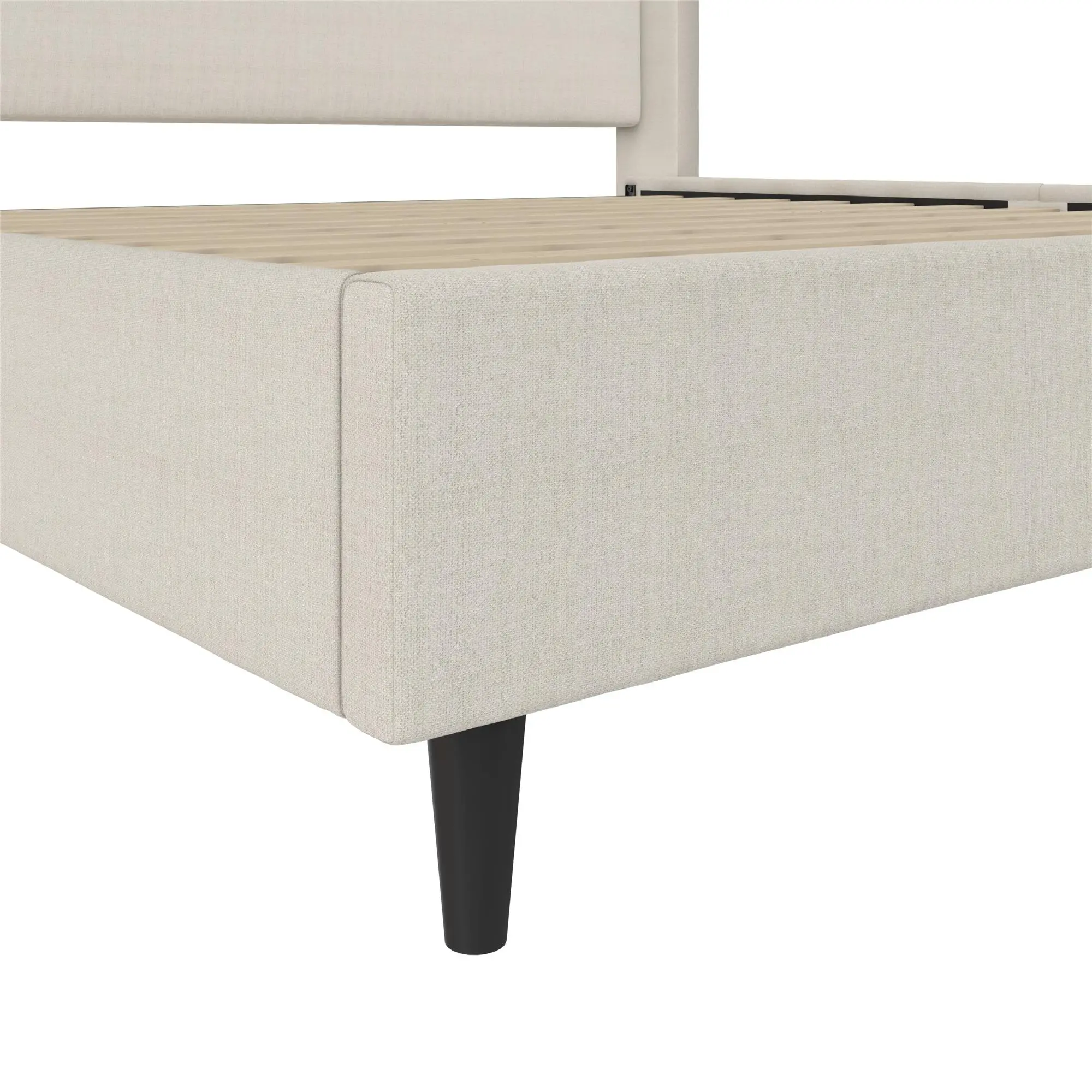 Eveline Ivory Upholstered King Bed-10