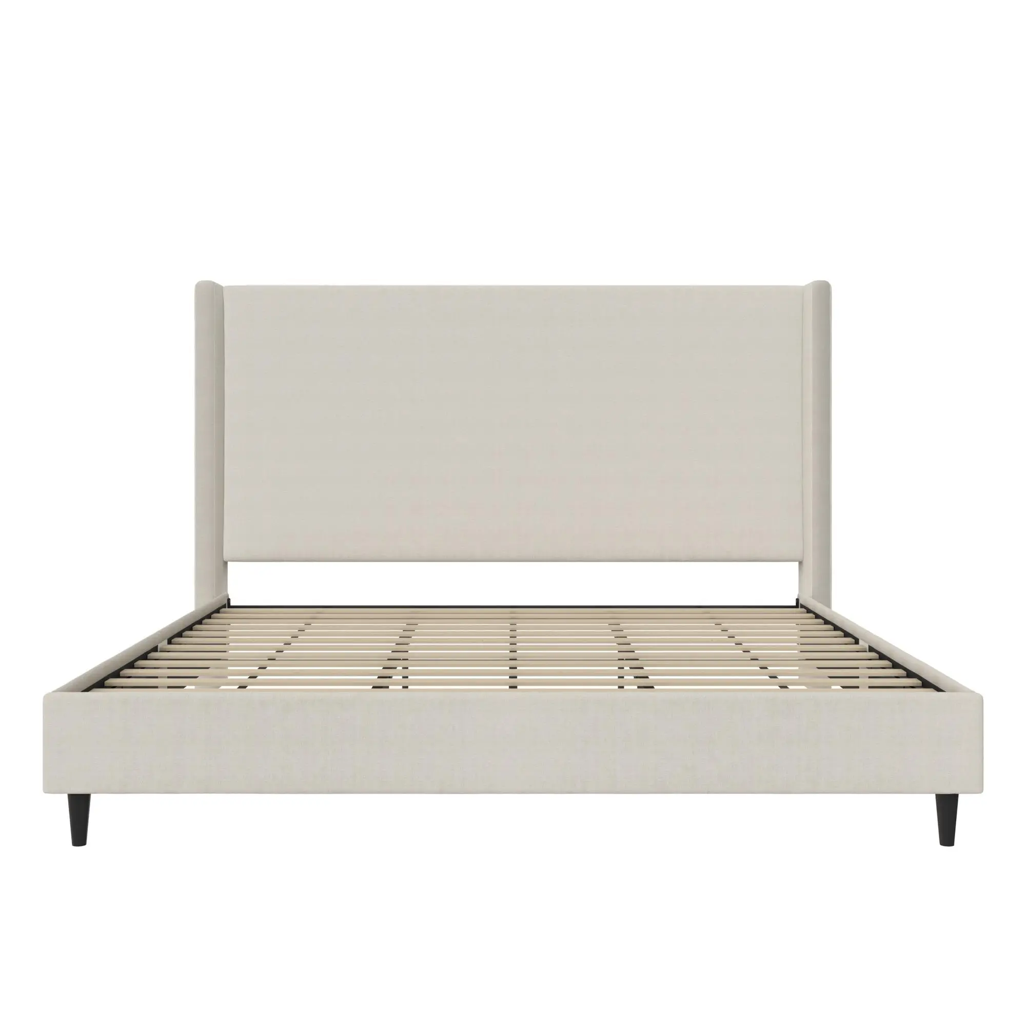 Eveline Ivory Upholstered King Bed-1