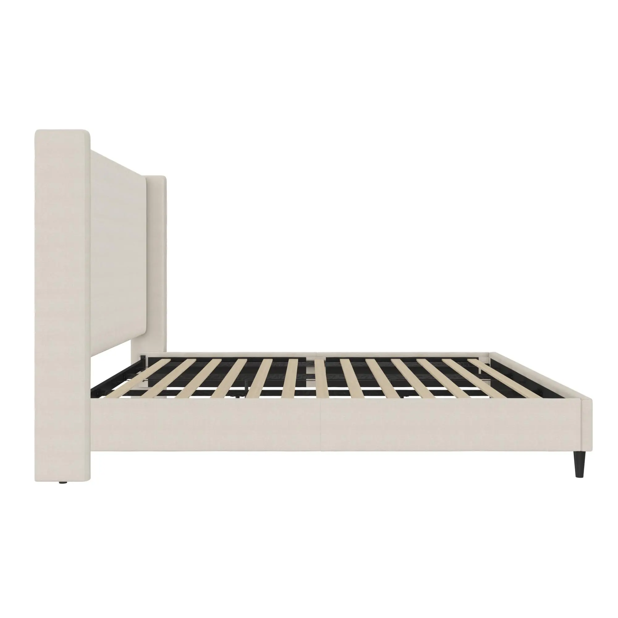 Eveline Ivory Upholstered King Bed-5