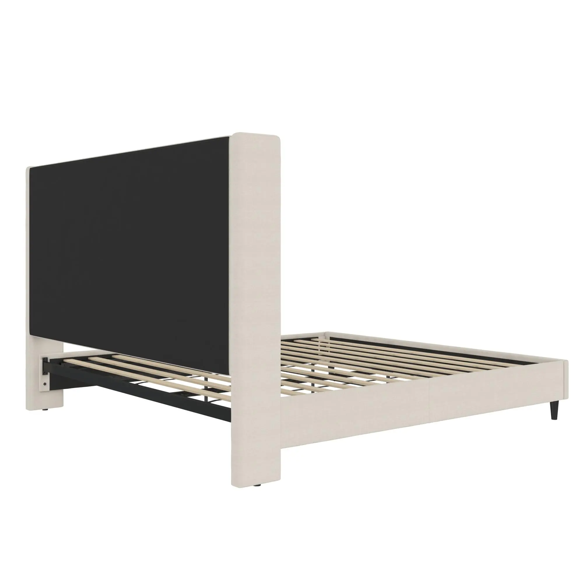 Eveline Ivory Upholstered King Bed-7