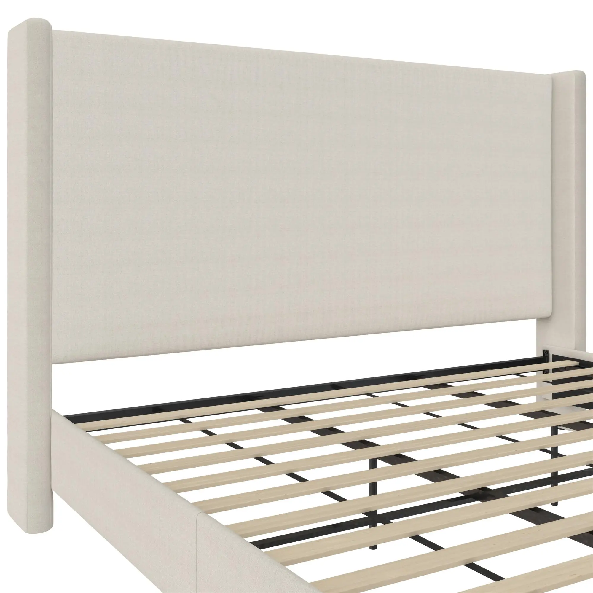 Eveline Ivory Upholstered King Bed-8