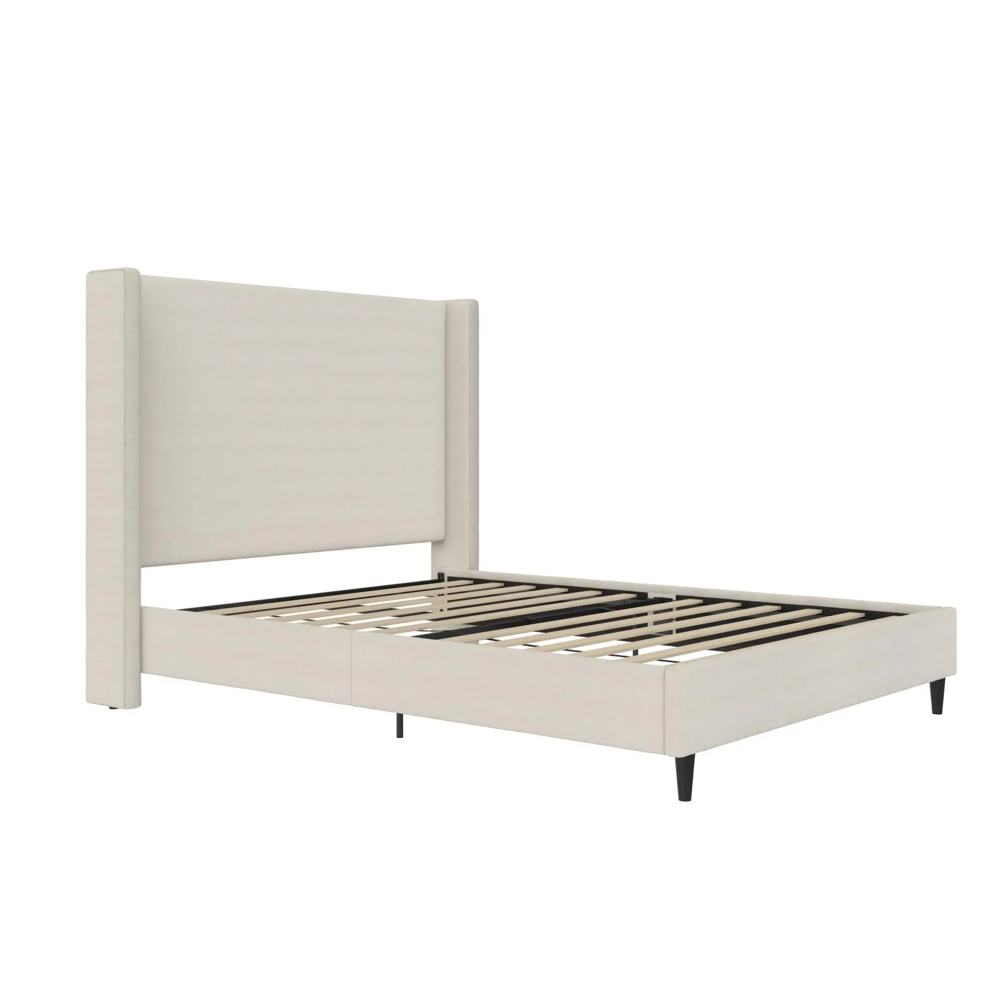 Eveline Ivory Upholstered Queen Bed-2