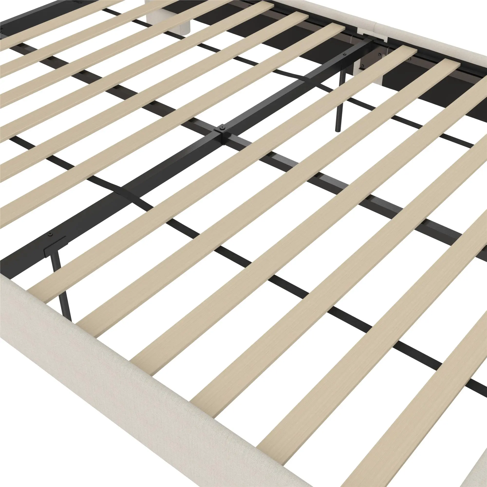 Eveline Ivory Upholstered Queen Bed-8