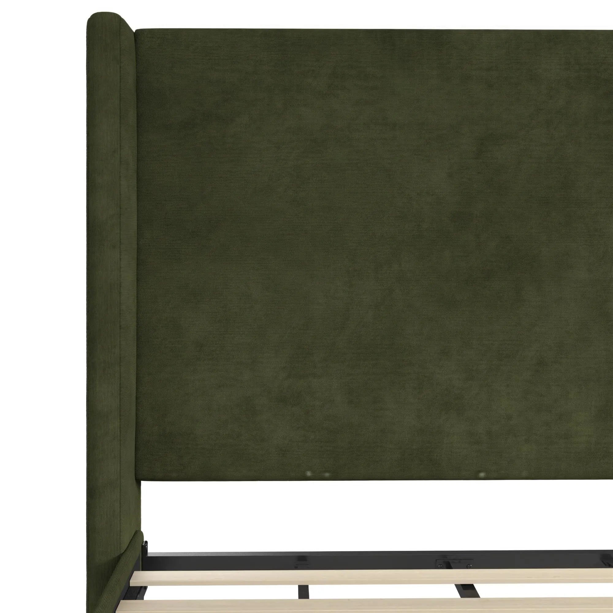 Eveline Dark Green Upholstered King Bed-6