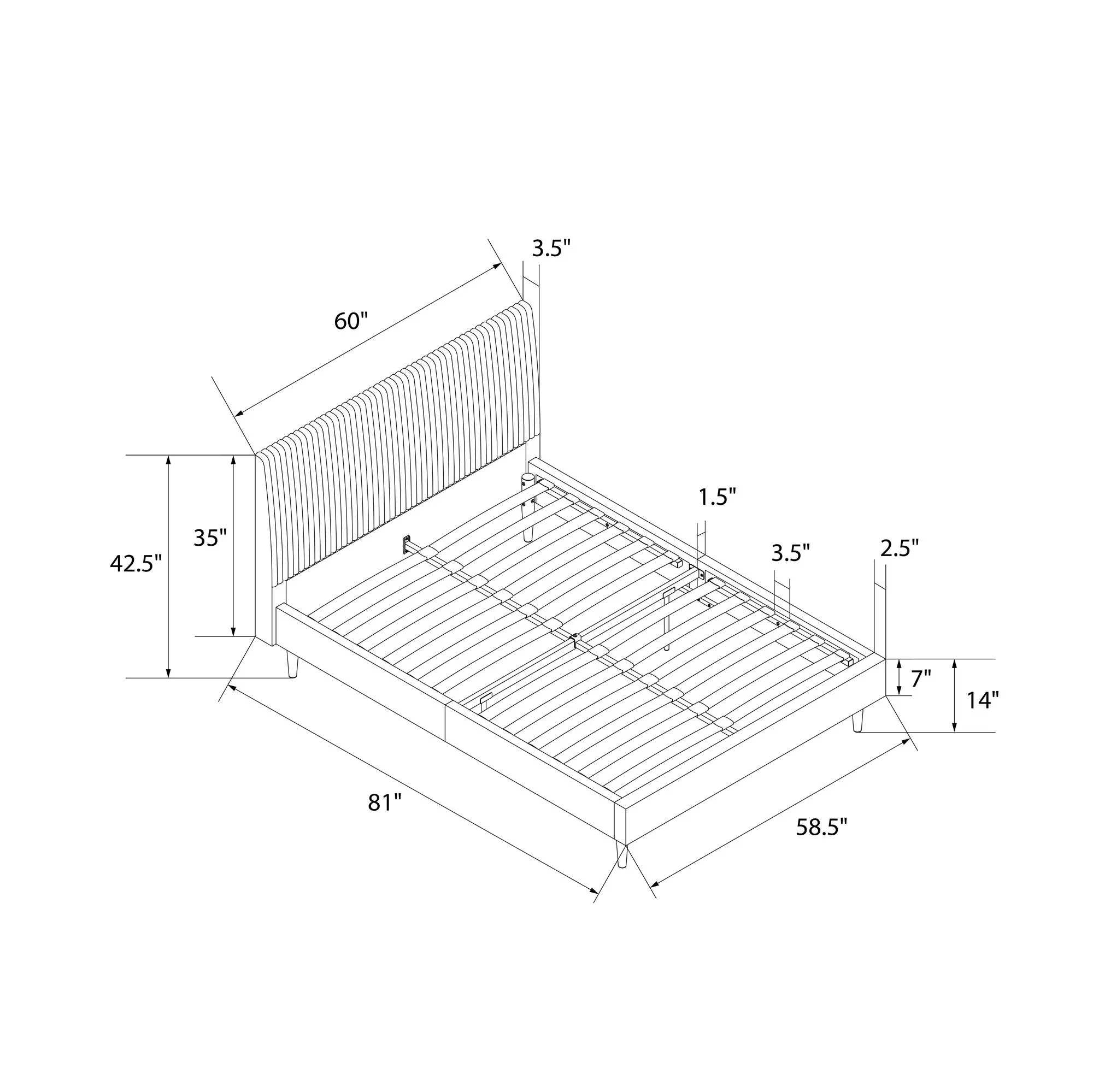 Mr. Kate Daphne Dark Gray Upholstered Full Bed-10