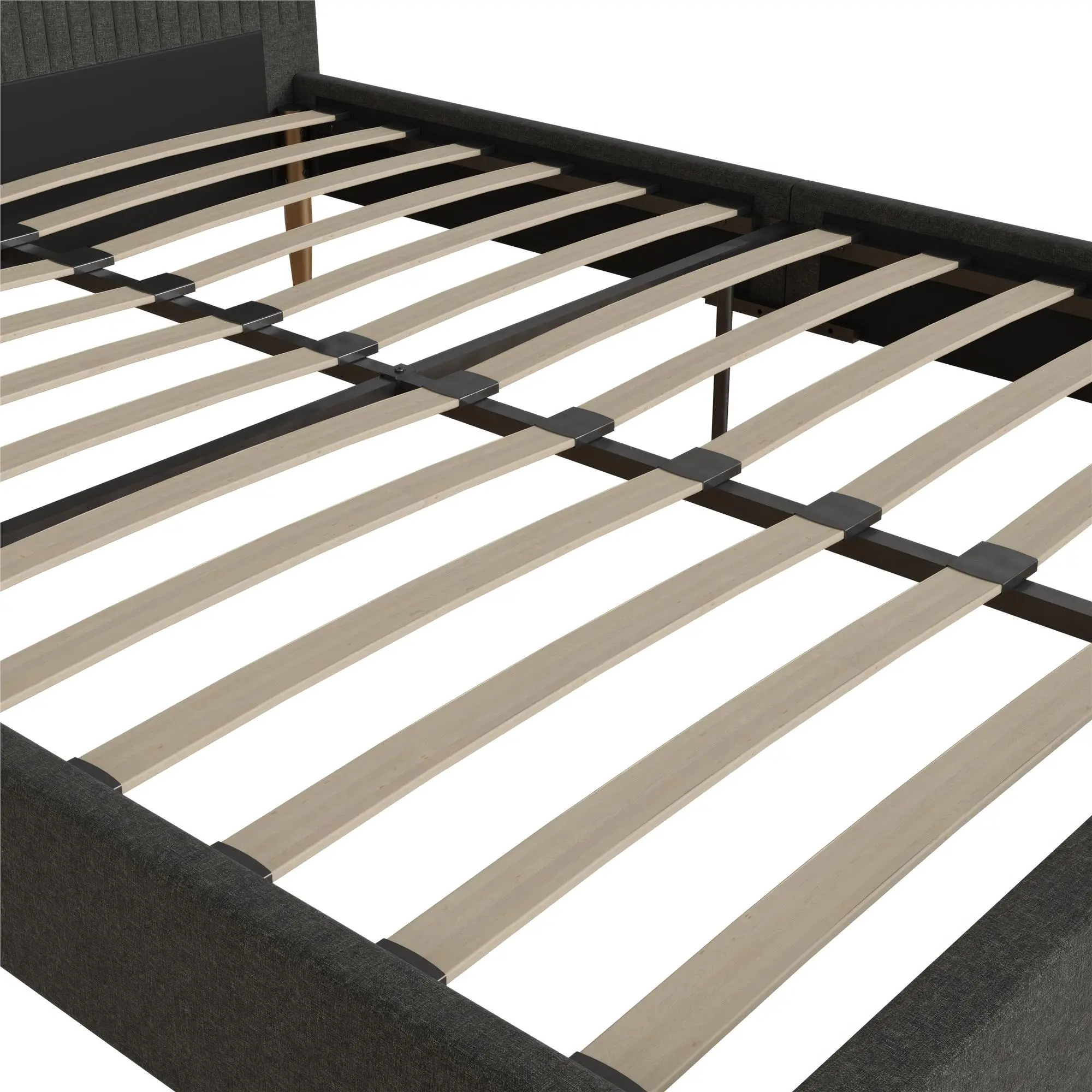 Mr. Kate Daphne Dark Gray Upholstered Full Bed-7