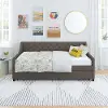 Her Majesty Gray Twin Daybed with Trundle
