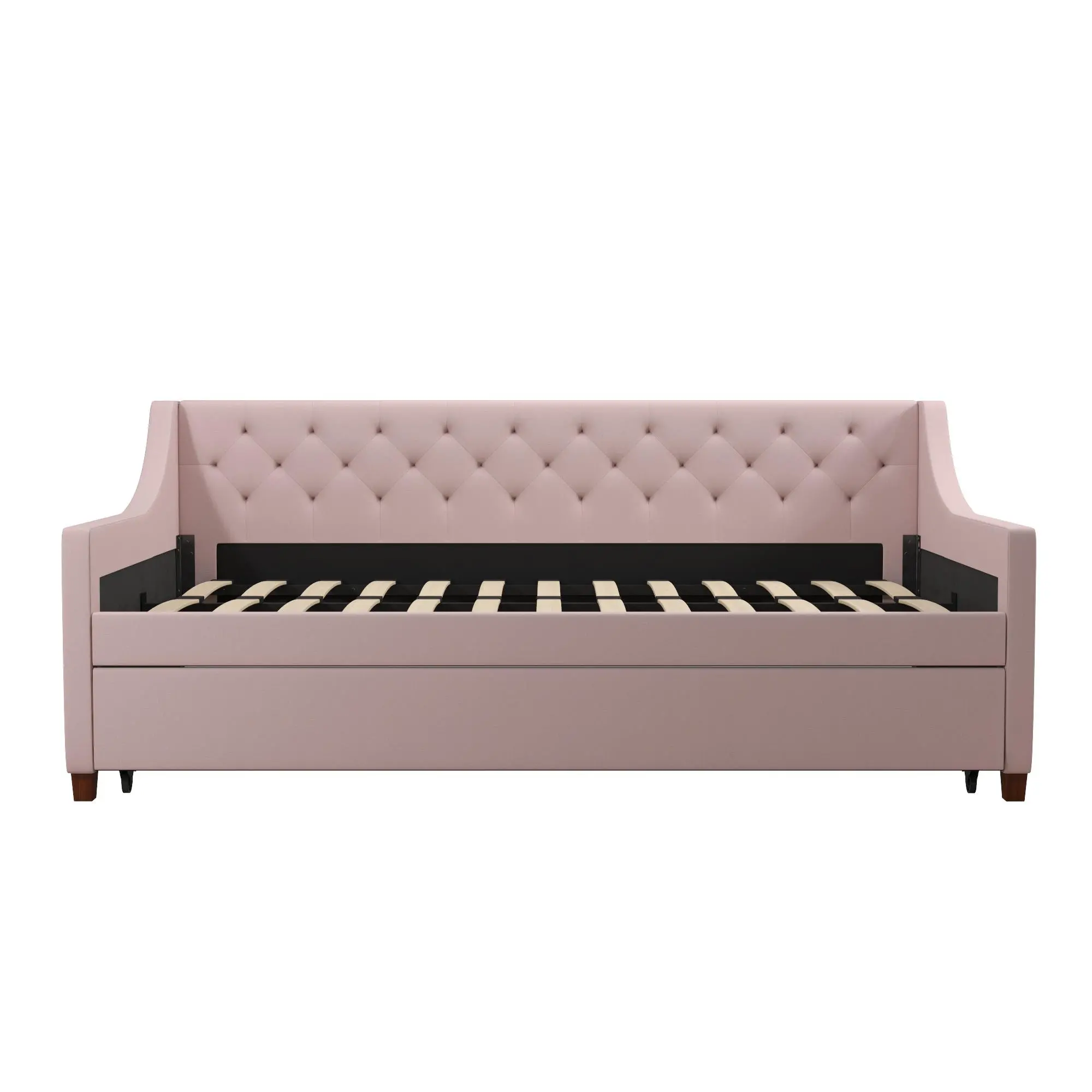 Her Majesty Light Pink Twin Daybed with Trundle-1
