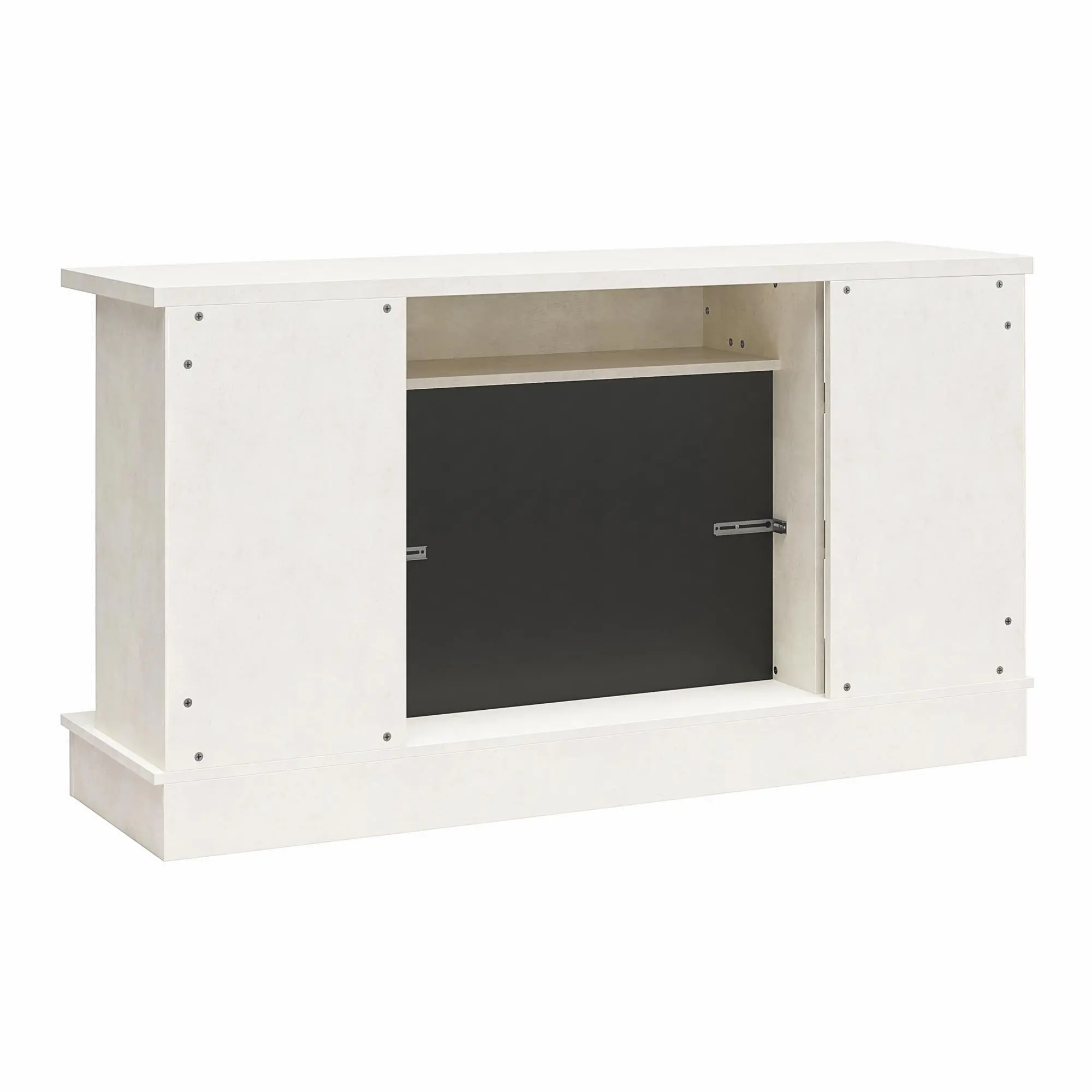 Oslo White Fireplace TV Stand-6