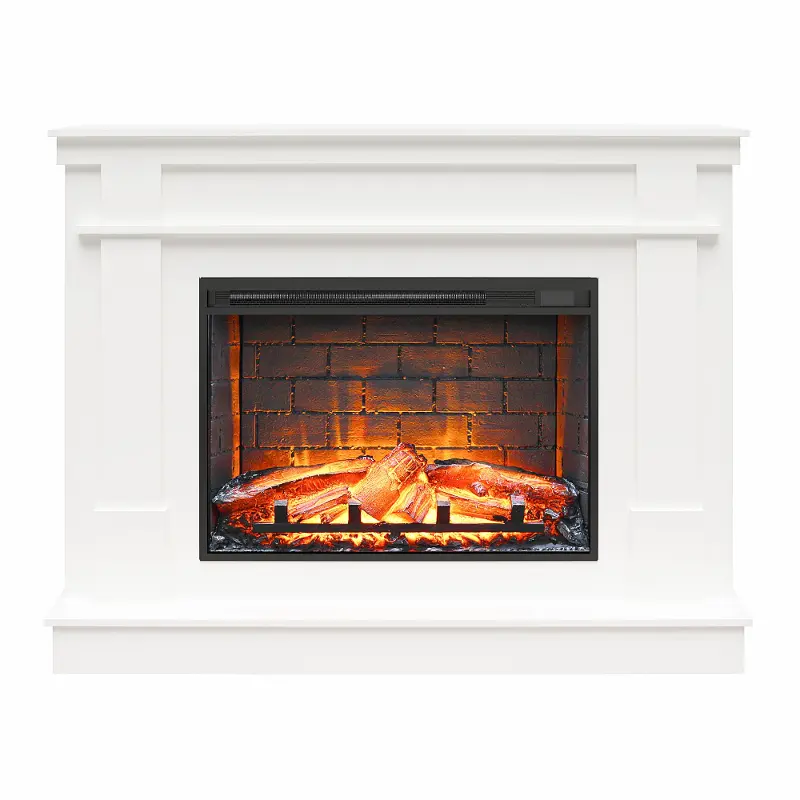 Elmcroft White Fireplace TV Stand