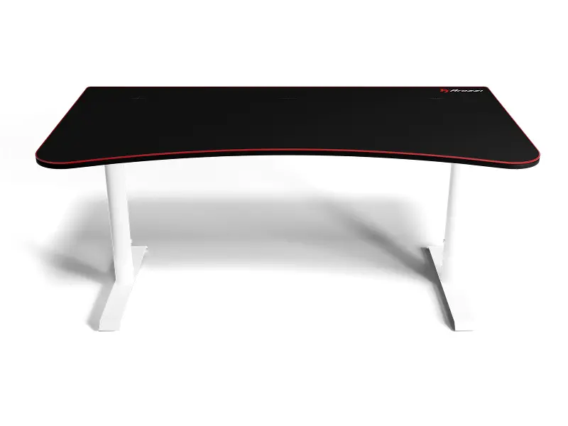 Arena Black and White Gaming Desk