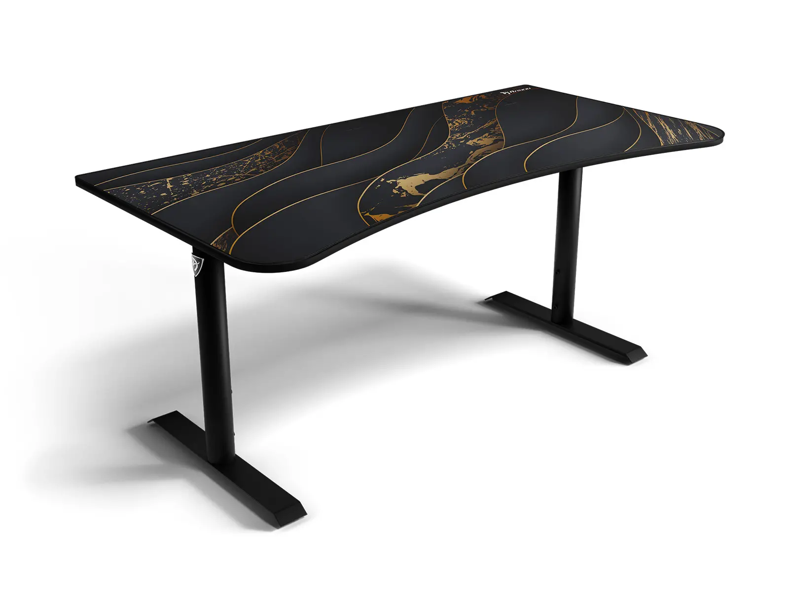 ARENA-NA-BK-GOLD Arena Black and Gold Special Edition Gaming Desk-1
