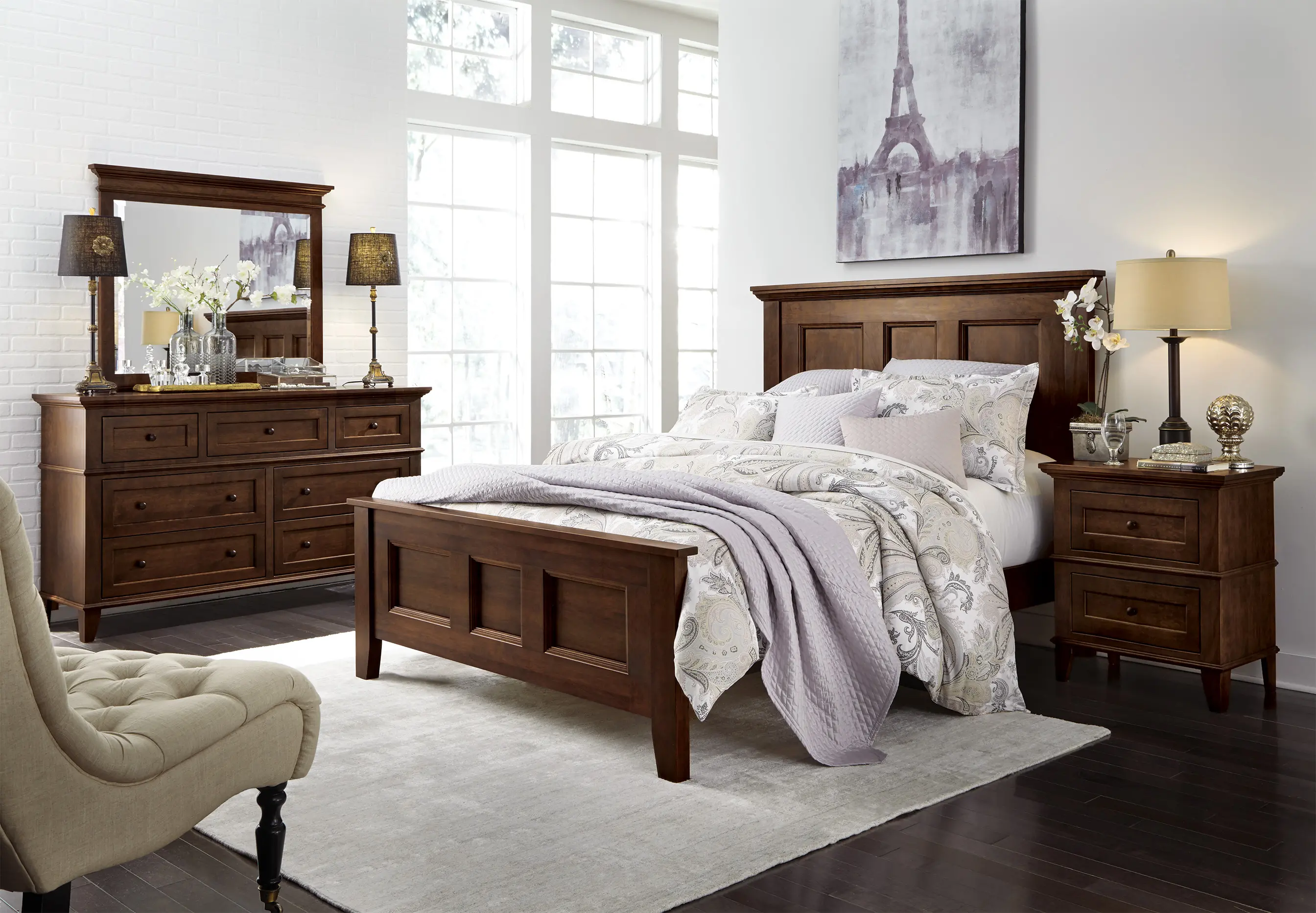Brentwood Walnut Brown Nightstand-2