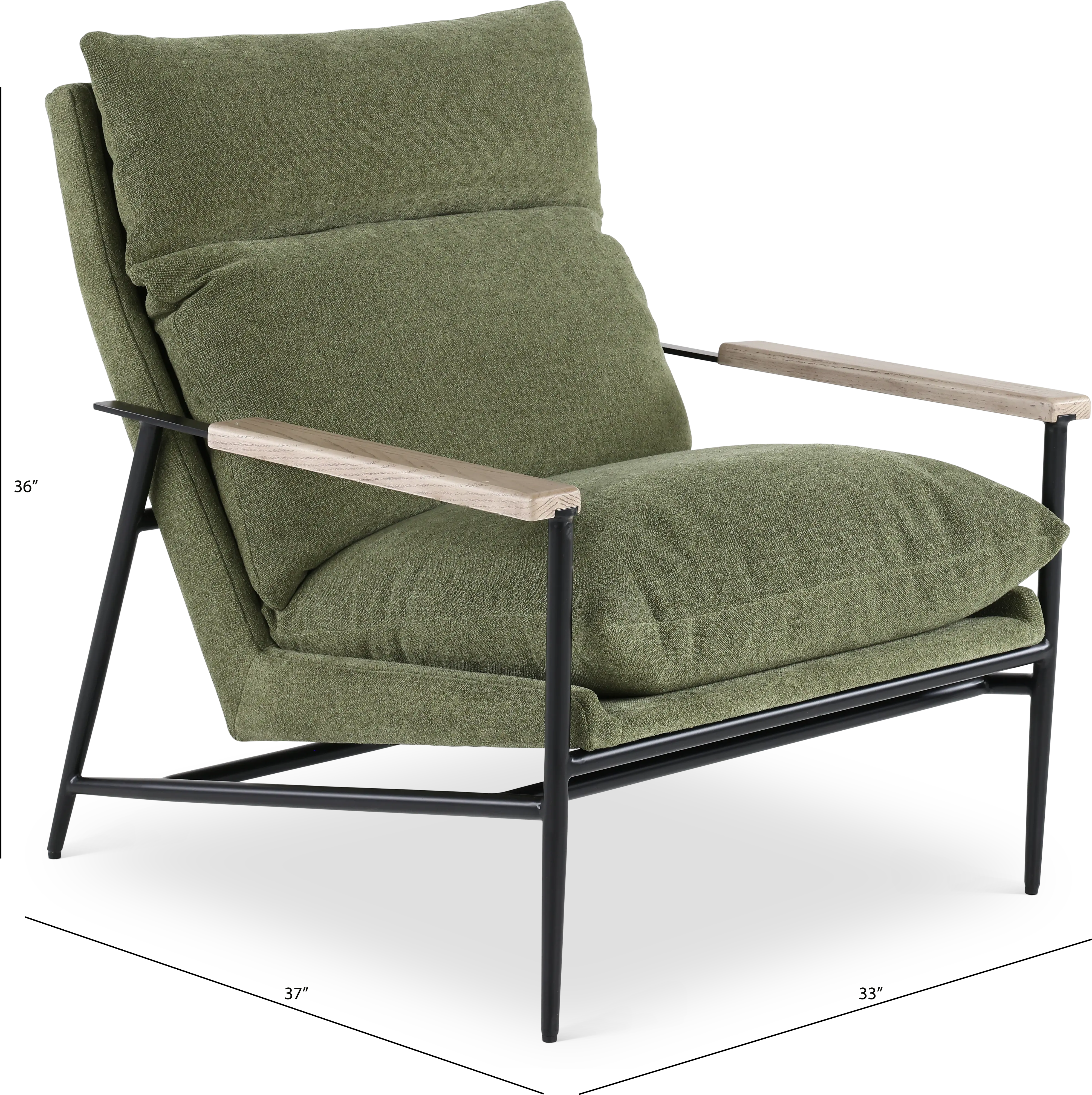 Monte Green Accent Chair-4