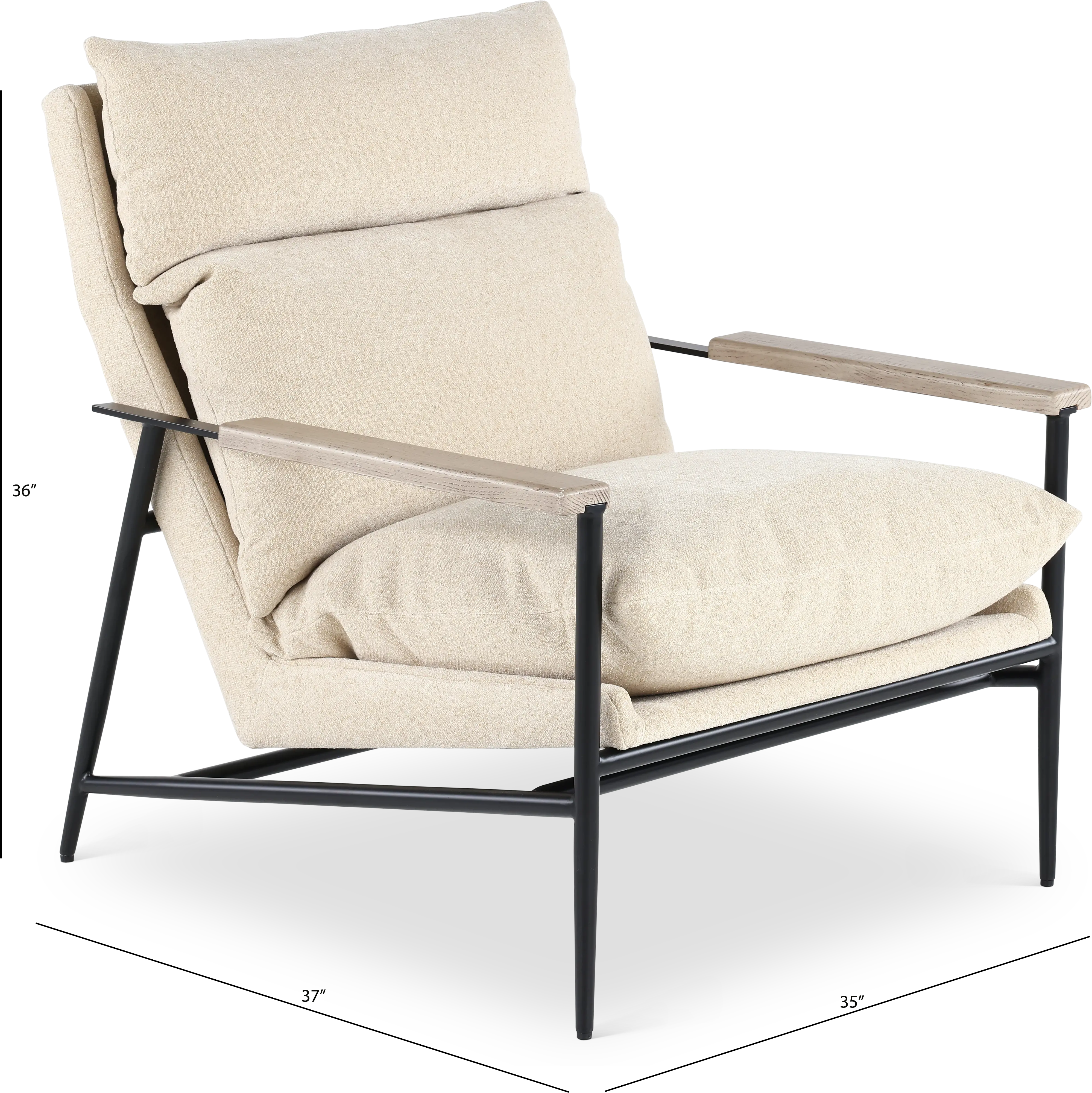 Monte Beige Accent Chair-4