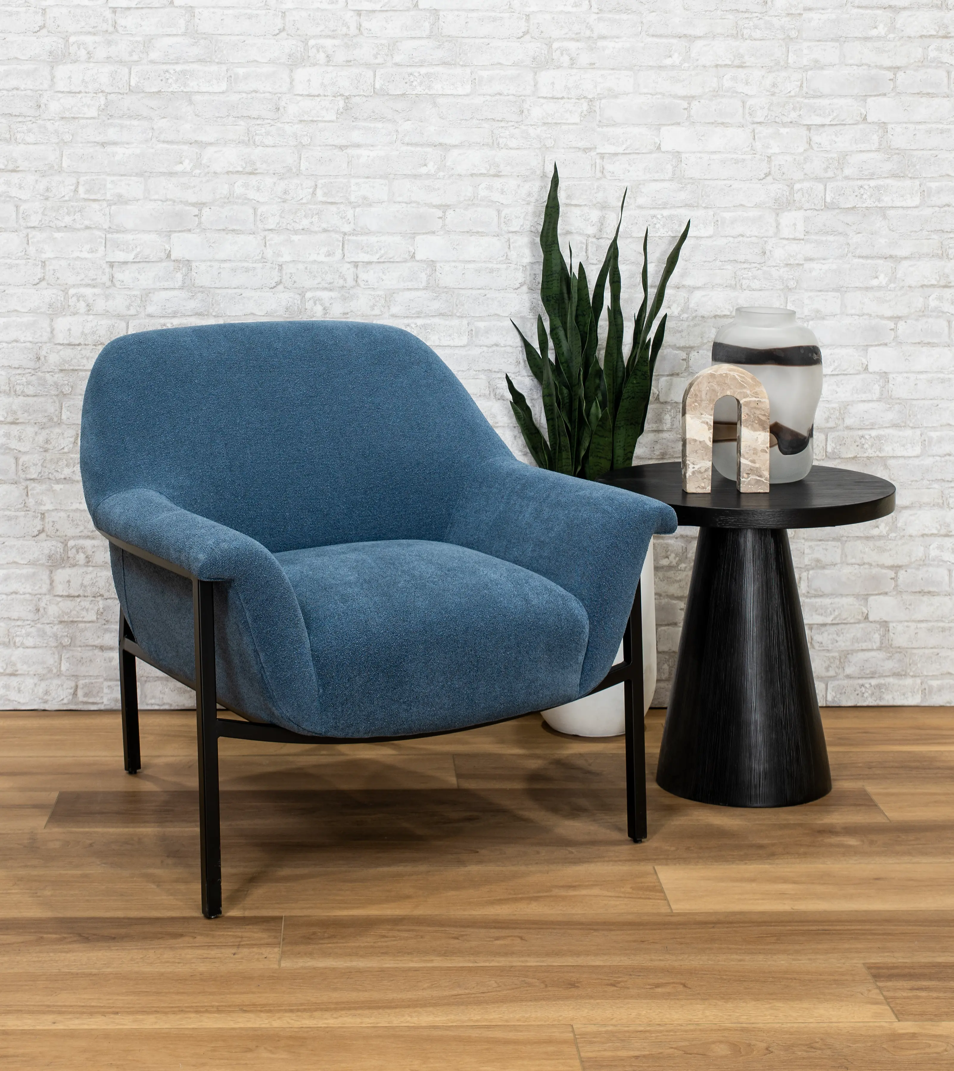 Sabrina Navy Blue Accent Chair-2