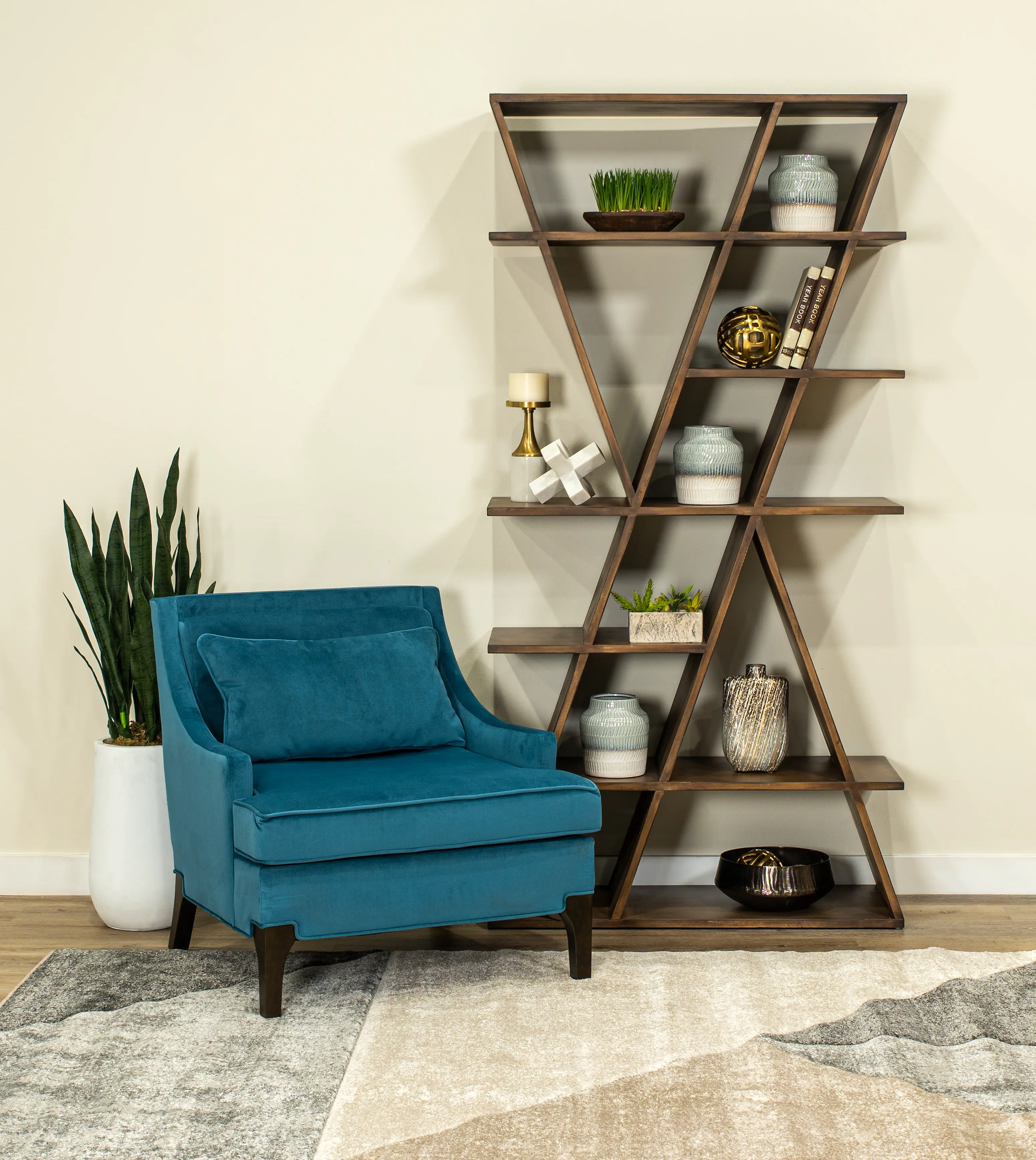 Anna Blue Accent Chair-2