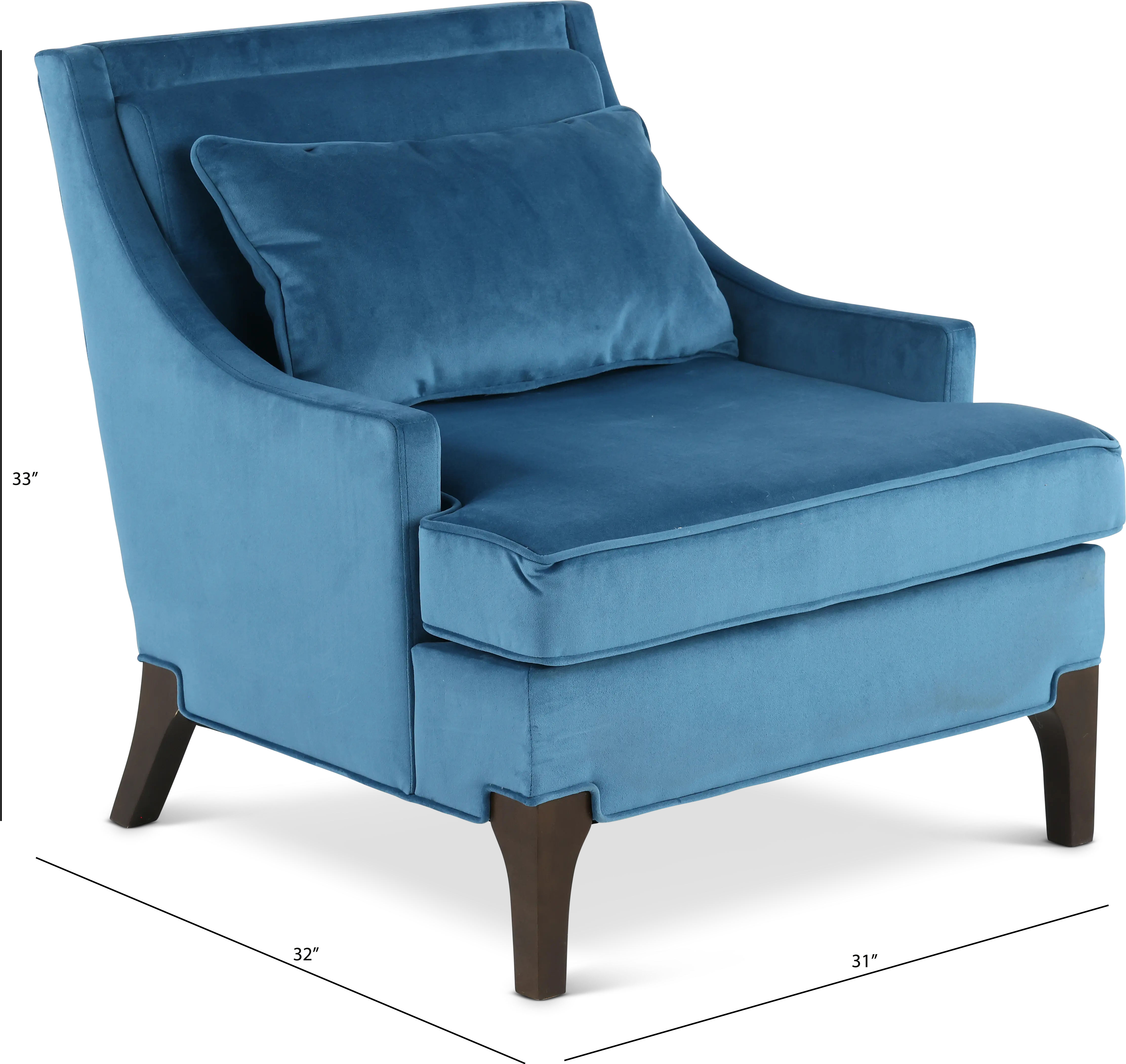 Anna Blue Accent Chair-4