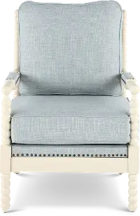 Donahue Light Blue Accent Chair