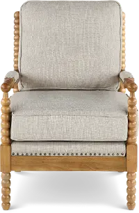 Donahue Light Gray Accent Chair