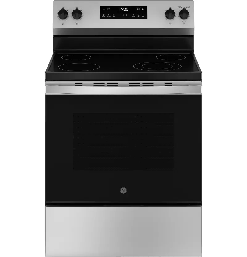 GE 5.3 Cu Ft Single Oven Electric Range - Stainless Steel