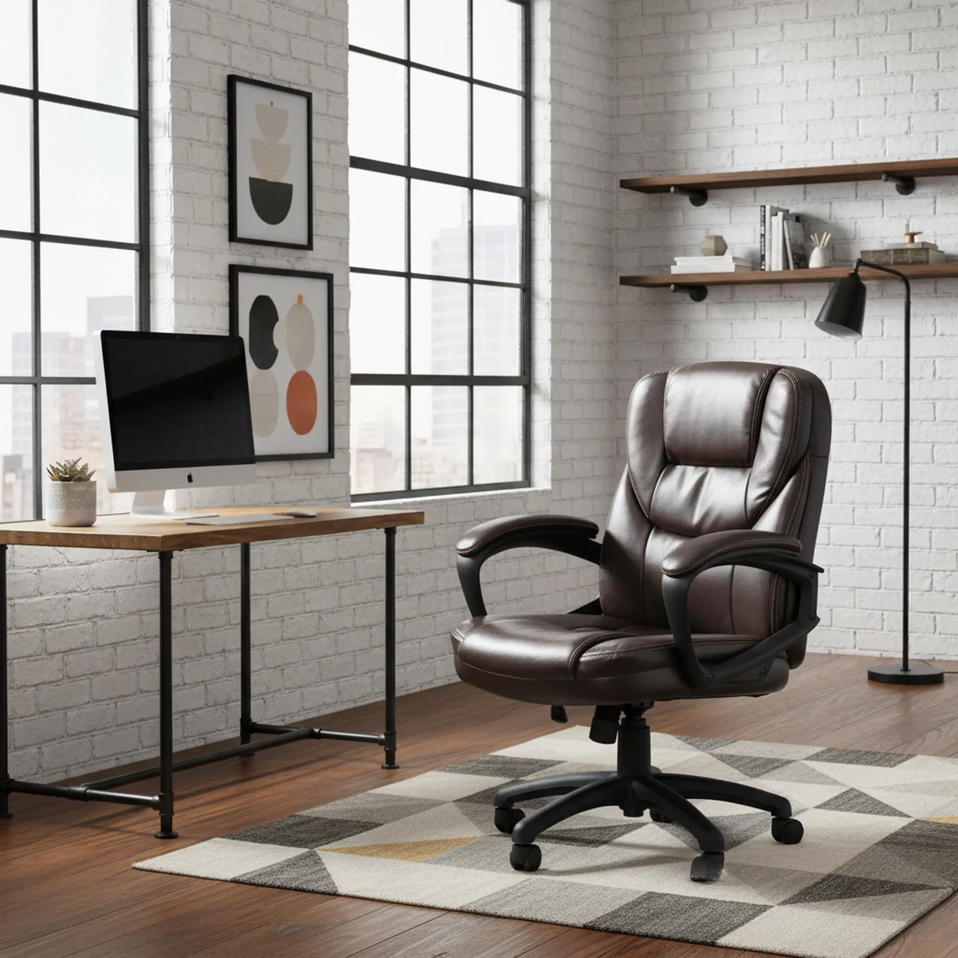 Warren Brown Office Chair-2