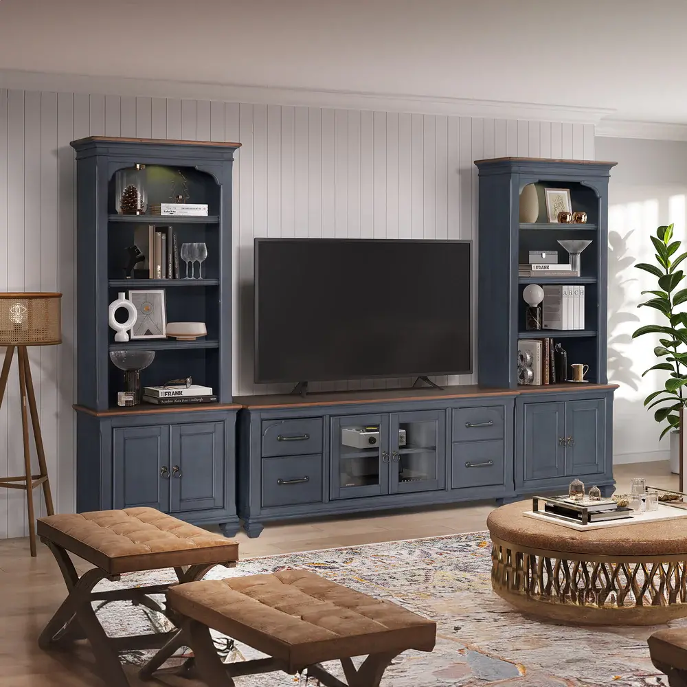 Americanas Blue TV Stand-2