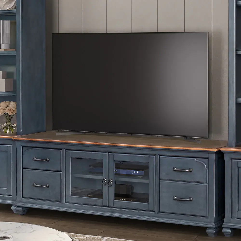 Americanas Blue TV Stand-6