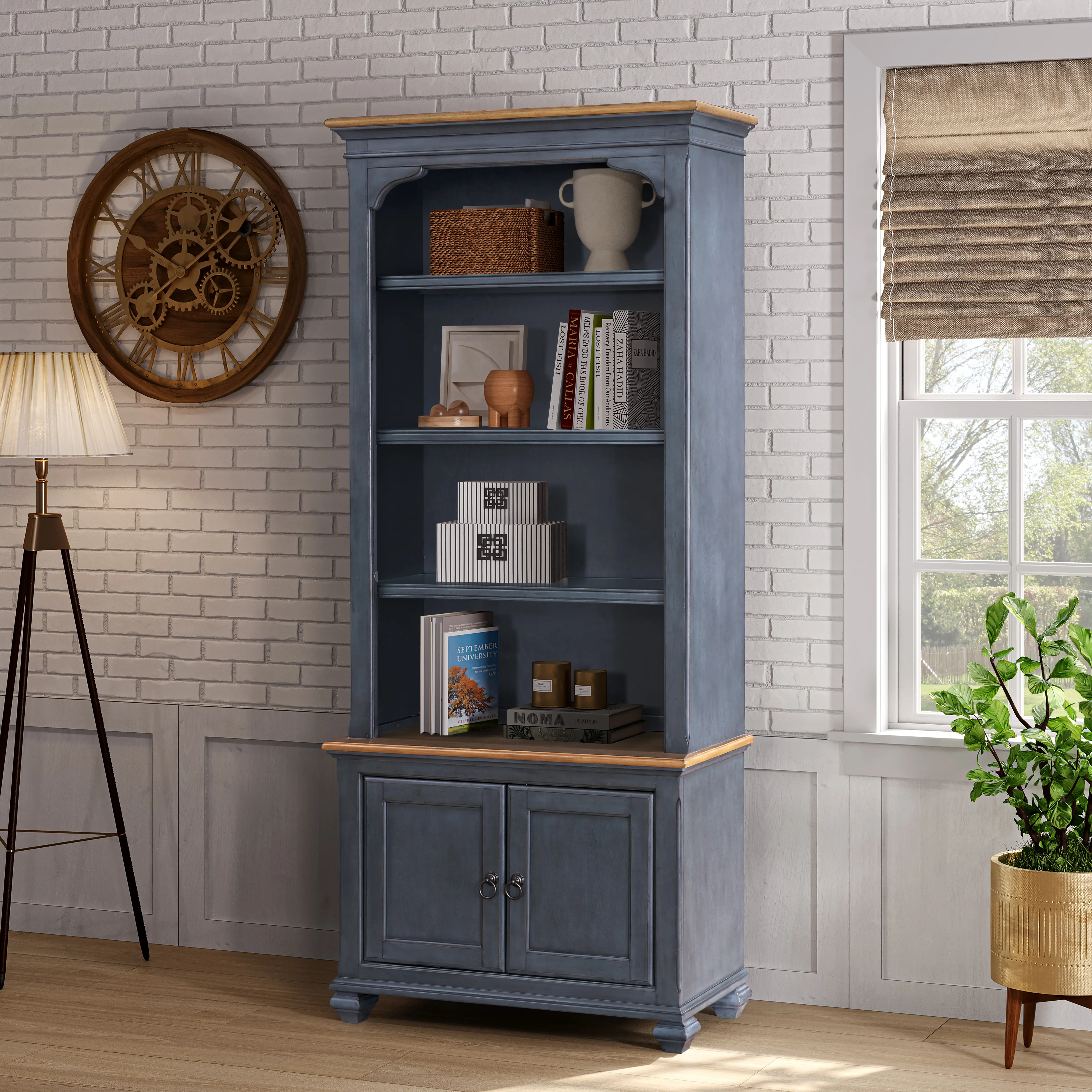 Americanas Blue Bookcase Pier-2