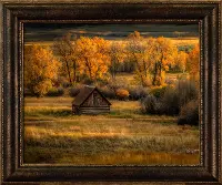 RS2034RC Homestead Barn Framed Canvas
