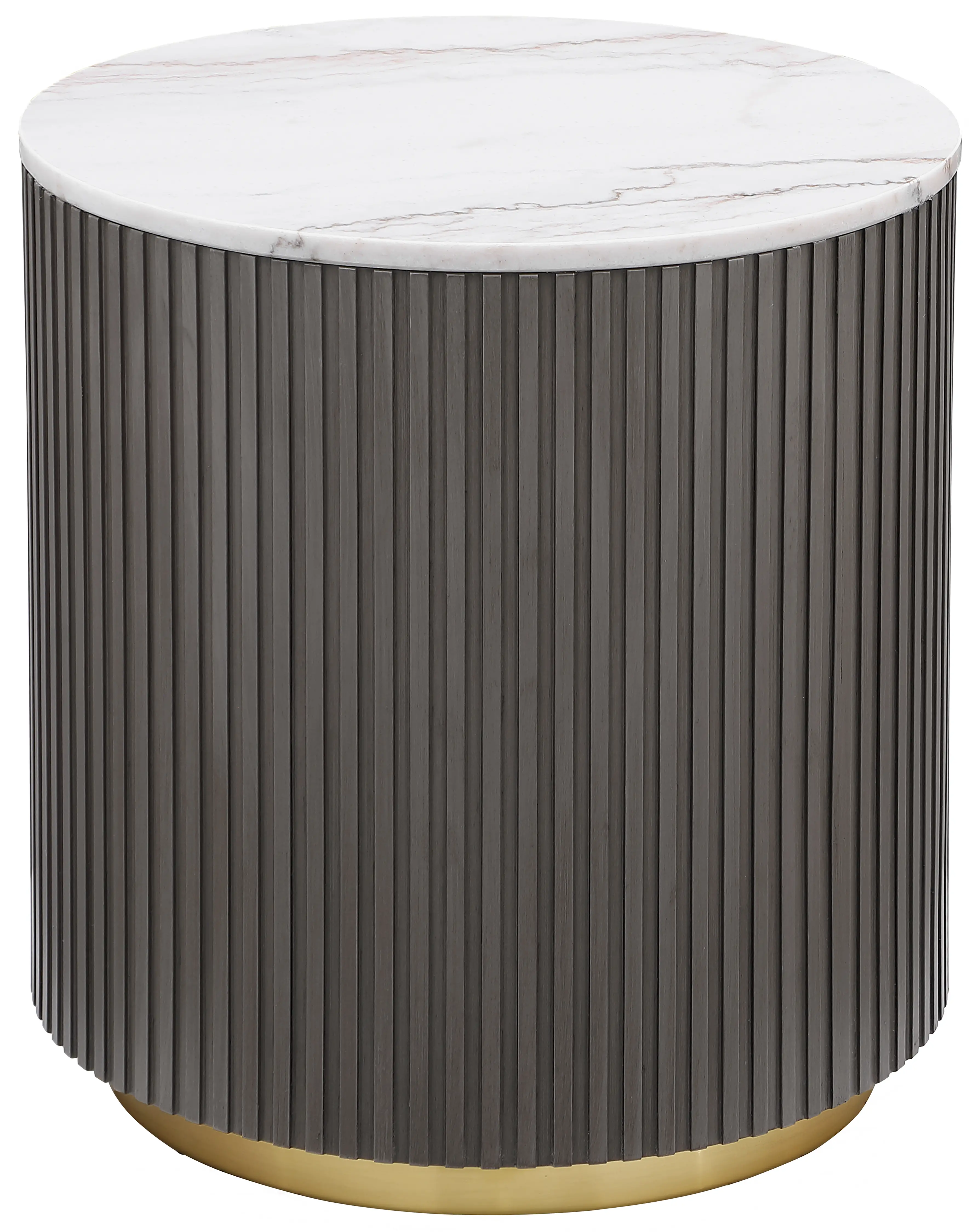 Janson Brown and White End Table-1