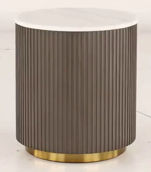 Janson Brown and White End Table-10