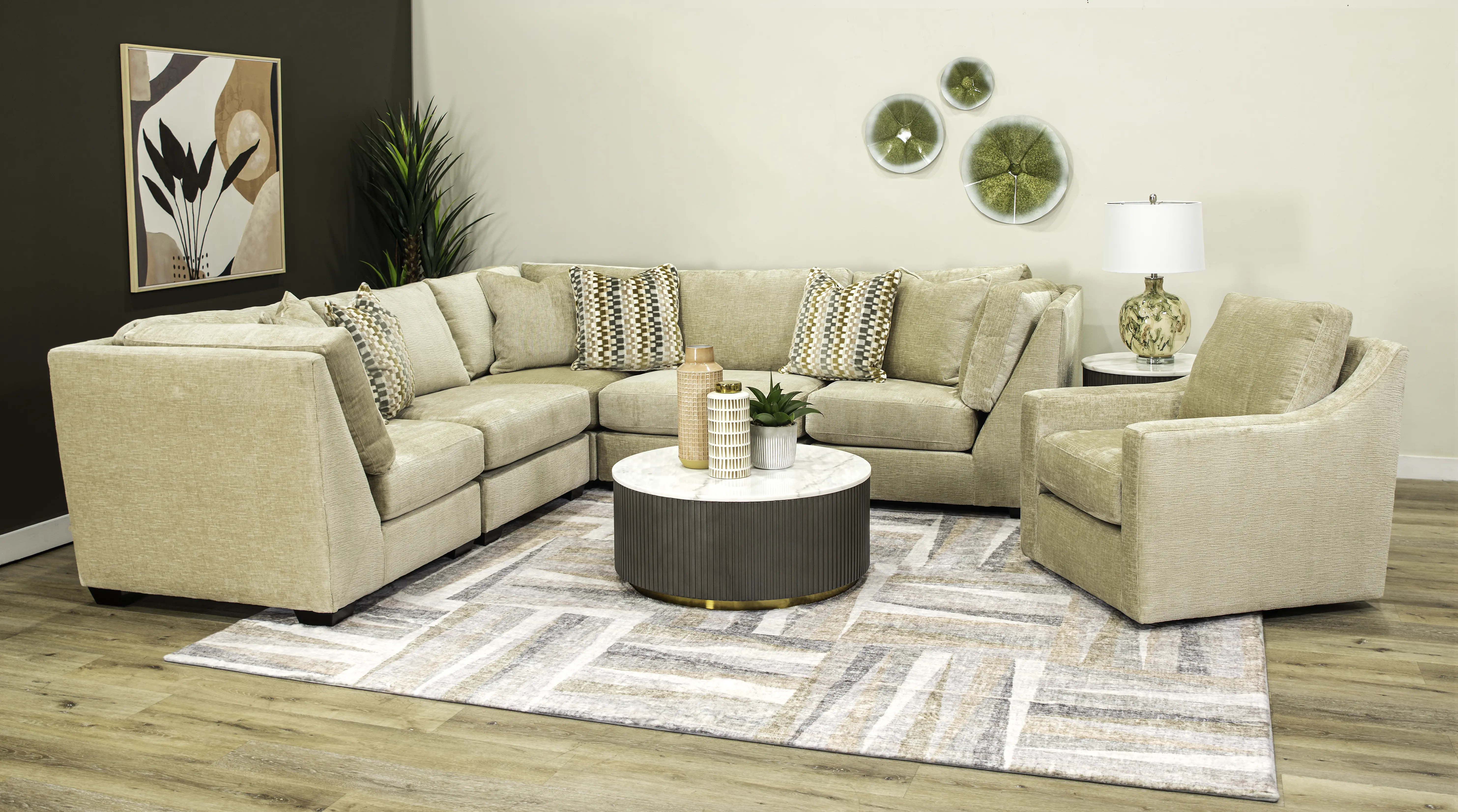 Janson Brown and White Coffee Table-2